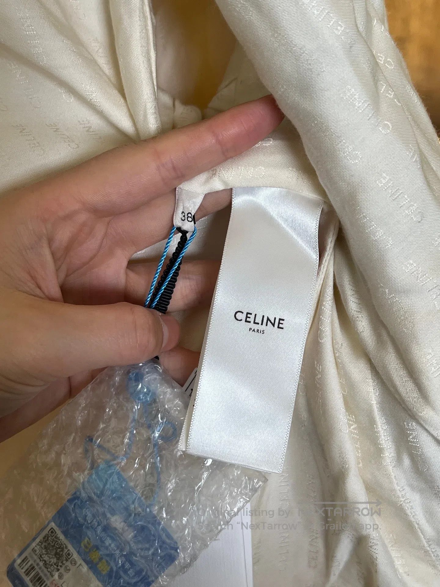 Celine CELINE Striped Gold Button Wool Blazer| Size XS / US 0-2 / IT 36-38 - 5 Thumbnail
