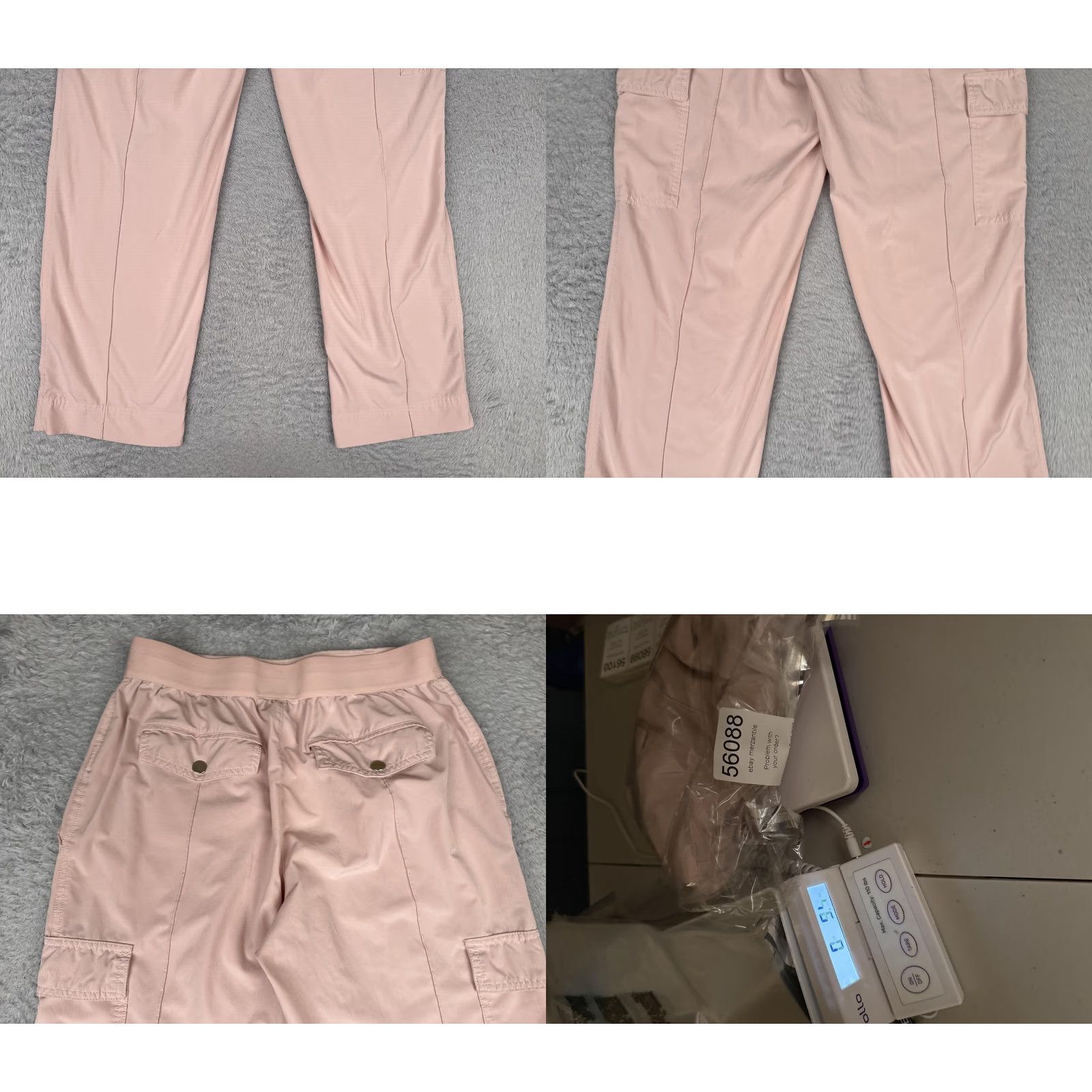 Athleta Athleta Pants Womens 8 Pink Khakis Cargo Pockets Elastic Waist Hiking Walking Size 30" / US 8 / IT 44 - 9 Thumbnail