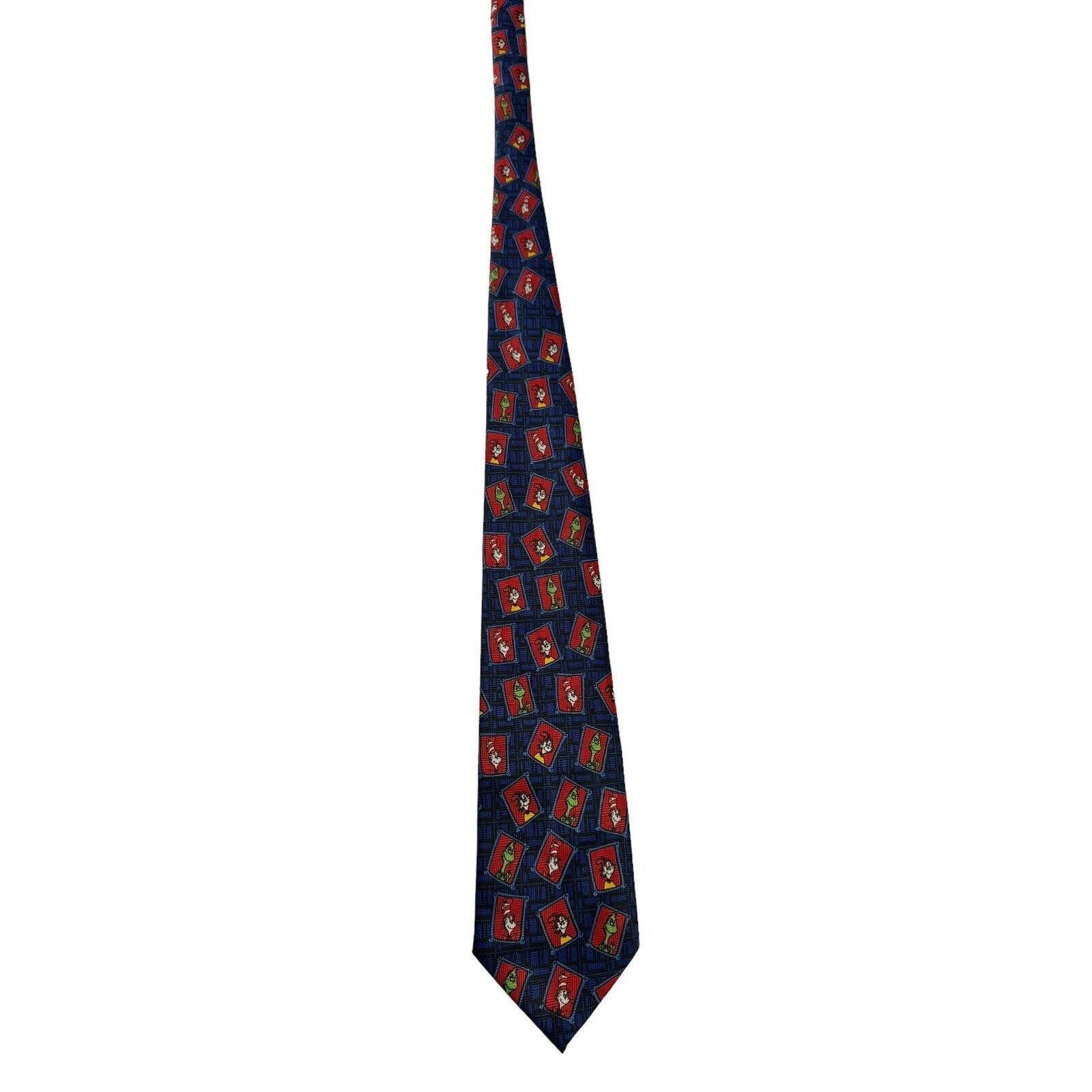 Other Dr Seuss Sam I Am The Grinch Cat In The Hat Cartoon Necktie Size ONE SIZE - 3 Thumbnail