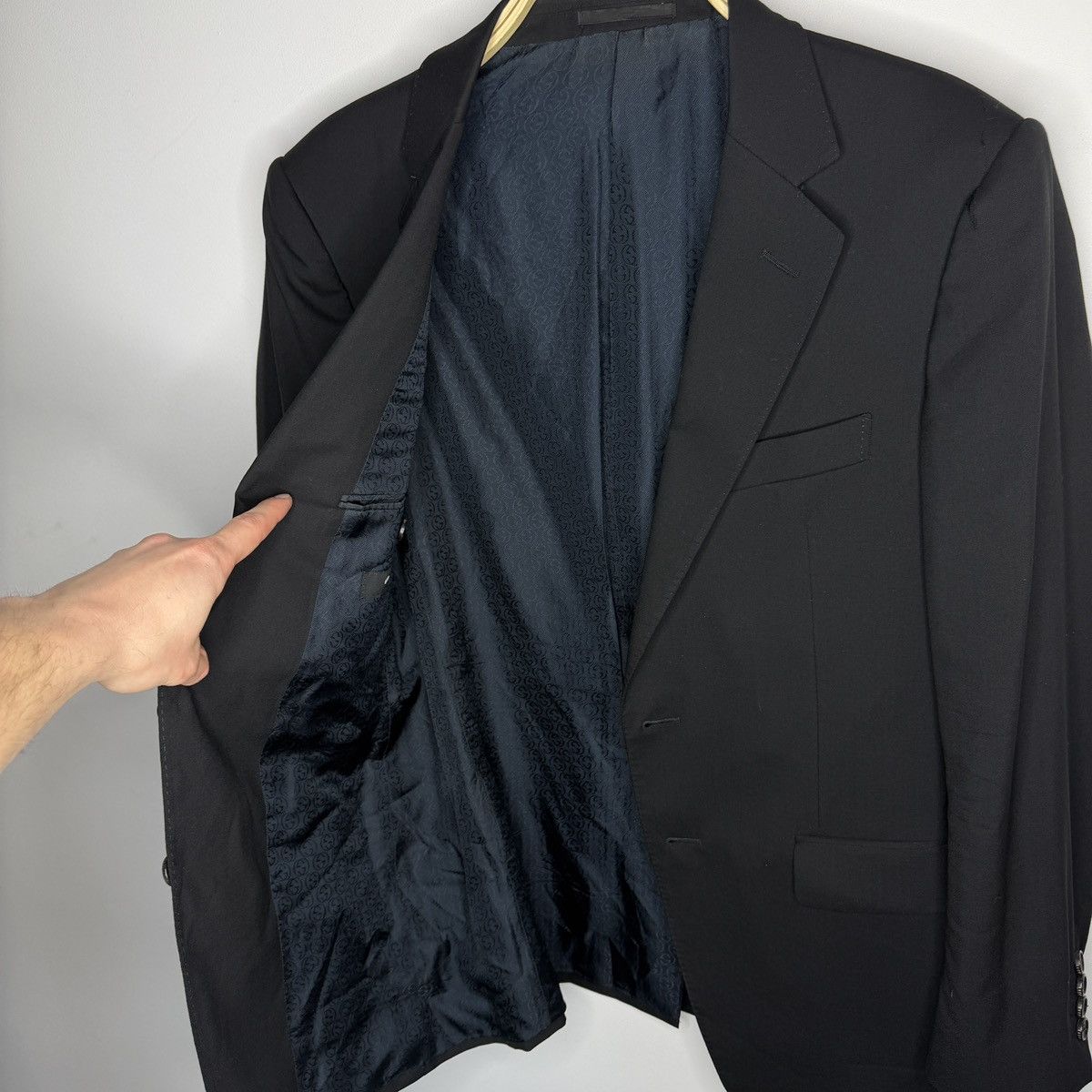 Gucci Gucci Blazer Luxury Tom Ford Black 50R Size 48R - 10 Thumbnail