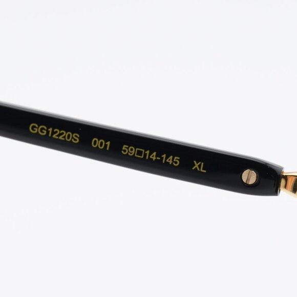 Gucci Gucci GG1220S 001 Sunglasses Gold/Black Aviator Frame Size ONE SIZE - 7 Thumbnail