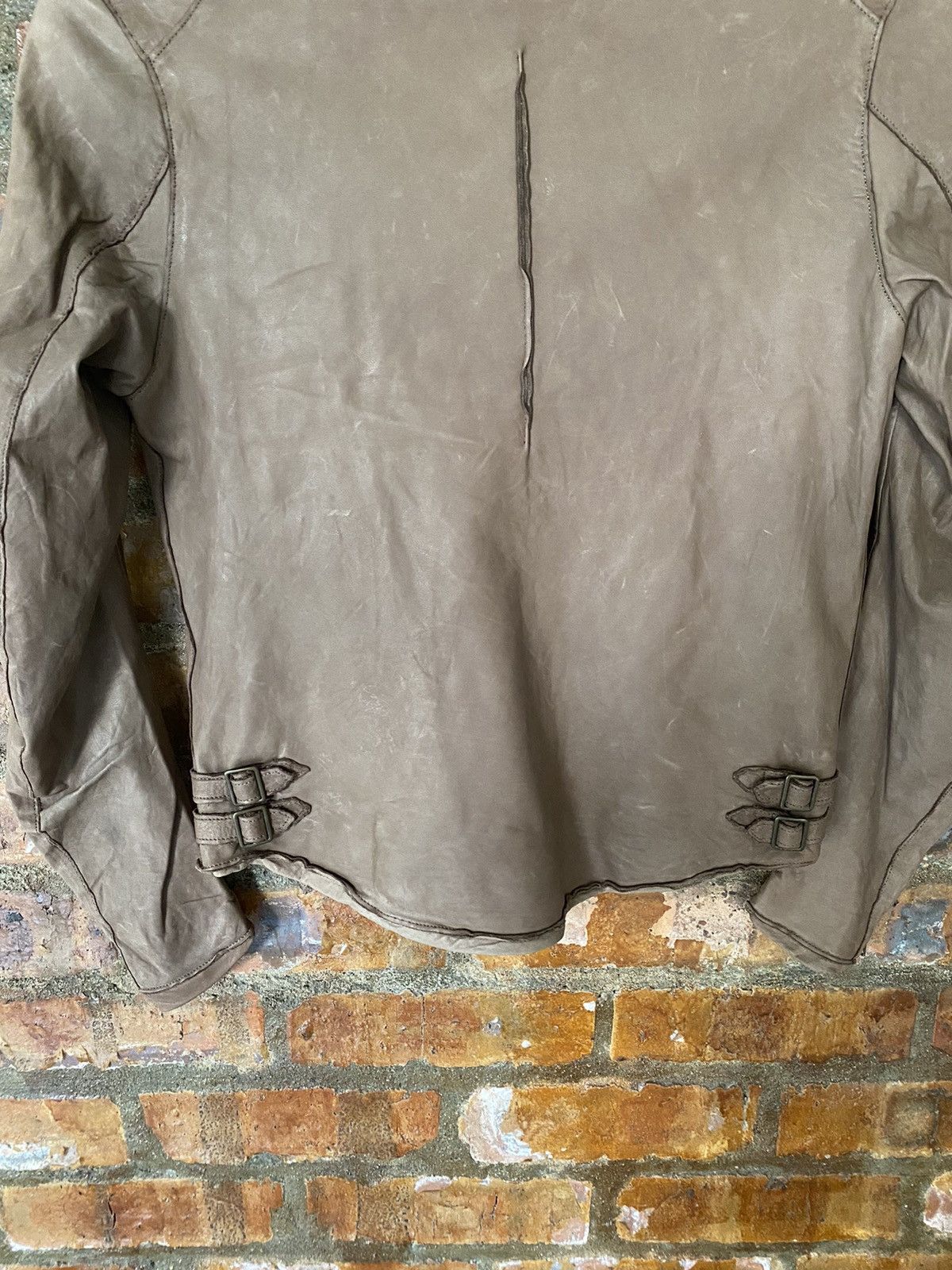 If Six Was Nine × Isamu Katayama Backlash × Japanese Brand 2000s Sisii Japan asymmetrical leather Jacket Size S / US 4 / IT 40 - 12 Thumbnail