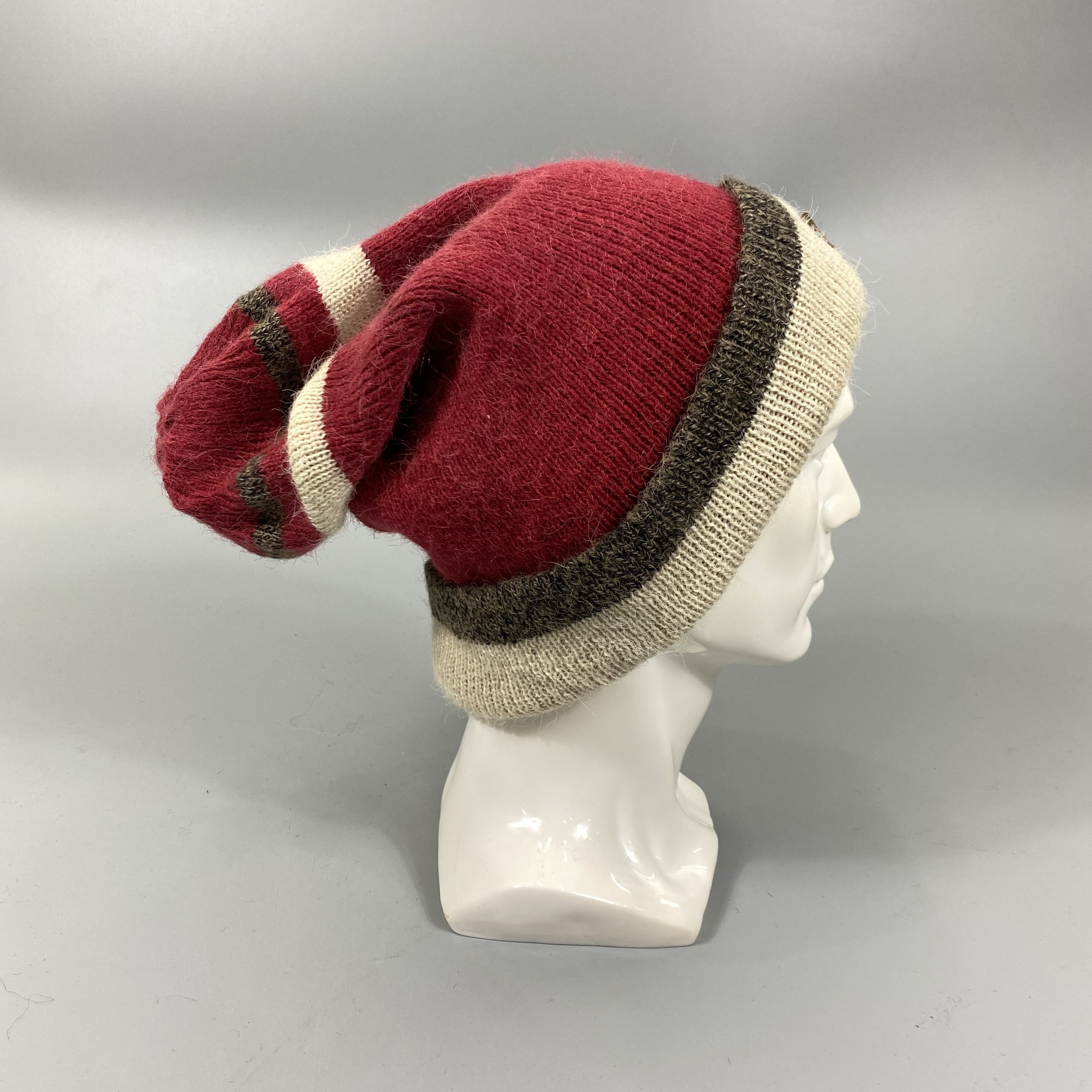 Japanese Brand Stripped Beanie -BN686 Size ONE SIZE - 3 Thumbnail