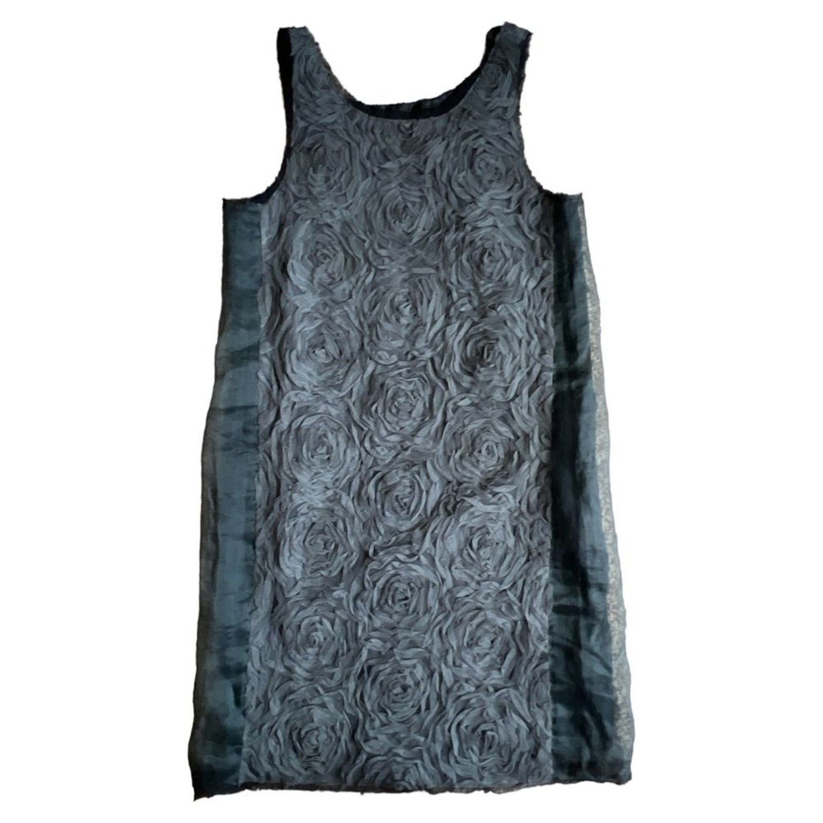 J.Crew J.CREW Gray Tulle Floral Patterned Sleeveless Dress, US0 Size XS / US 0-2 / IT 36-38 - 1 Thumbnail