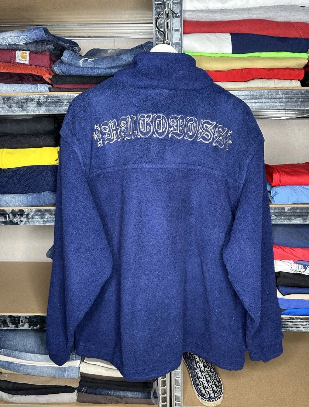 Hugo Boss Hugo Boss Fleece Zip 1/4 90's Vintage Y2k Rarest Sweatshirt Size US L / EU 52-54 / 3 - 1 Thumbnail