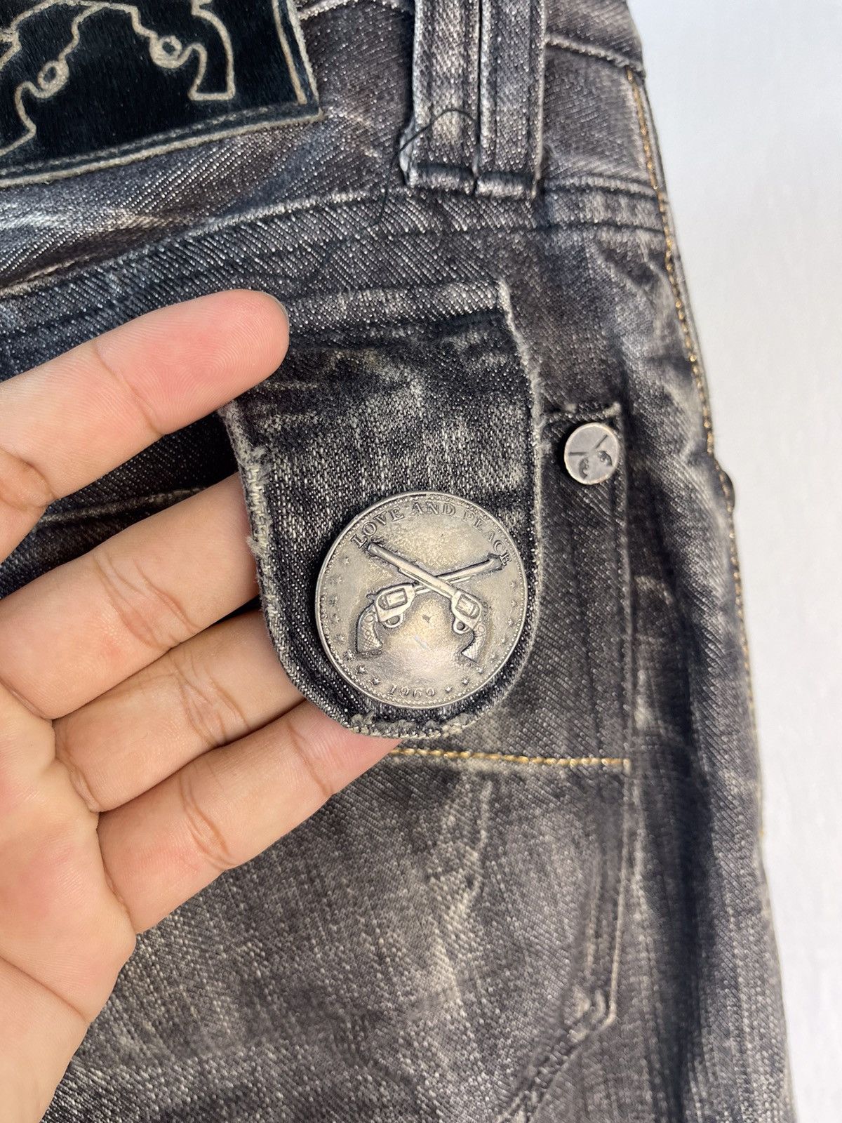 Roar Roar Japan knee damage Denim Pants Size US 34 / EU 50 - 15 Thumbnail