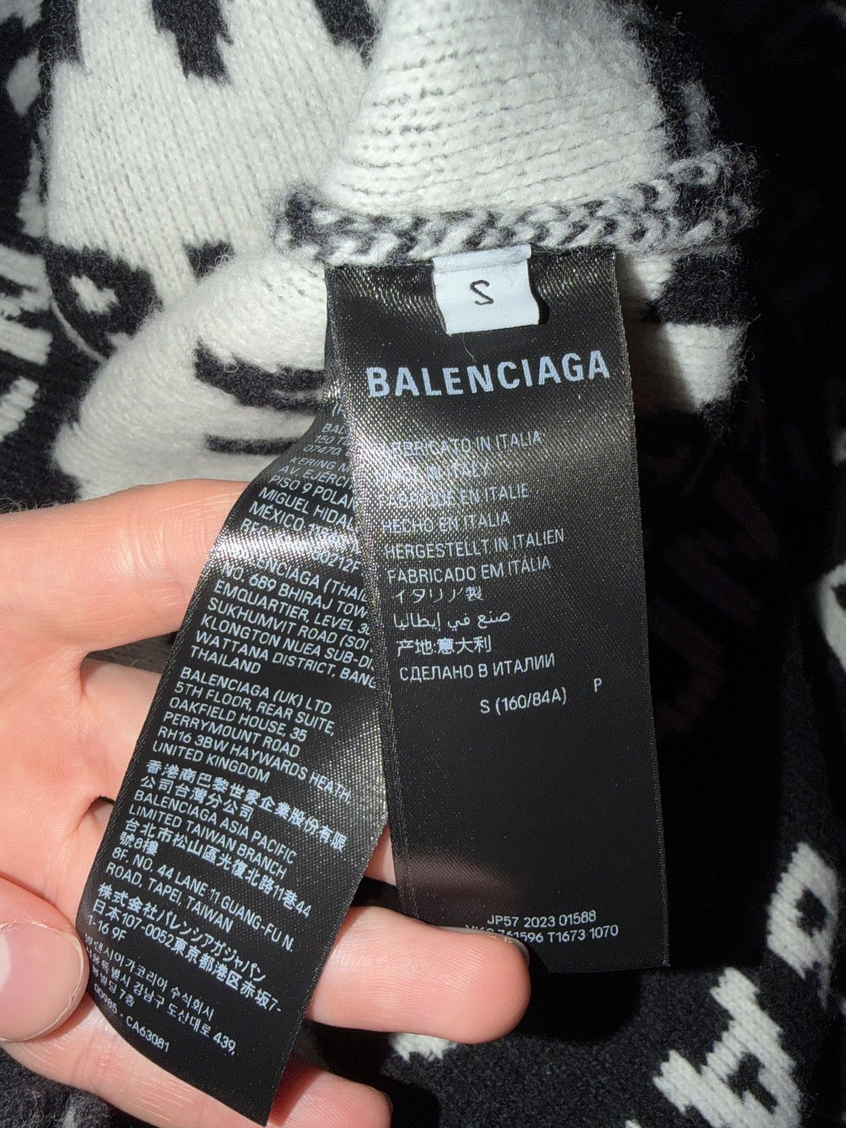 Balenciaga Balenciaga allover Intarsia Knit BRAND NEW - S Size US S / EU 44-46 / 1 - 5 Thumbnail