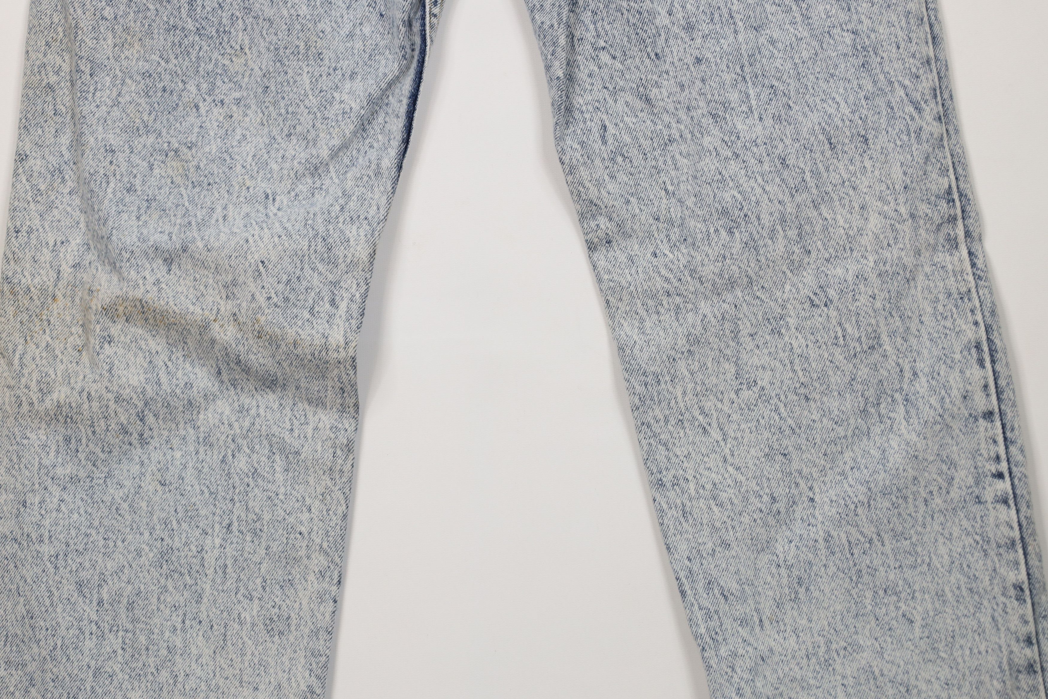 Lee Vintage 80s 90s Lee Acid Wash Straight Leg Jeans Blue USA Size US 33 - 13 Thumbnail