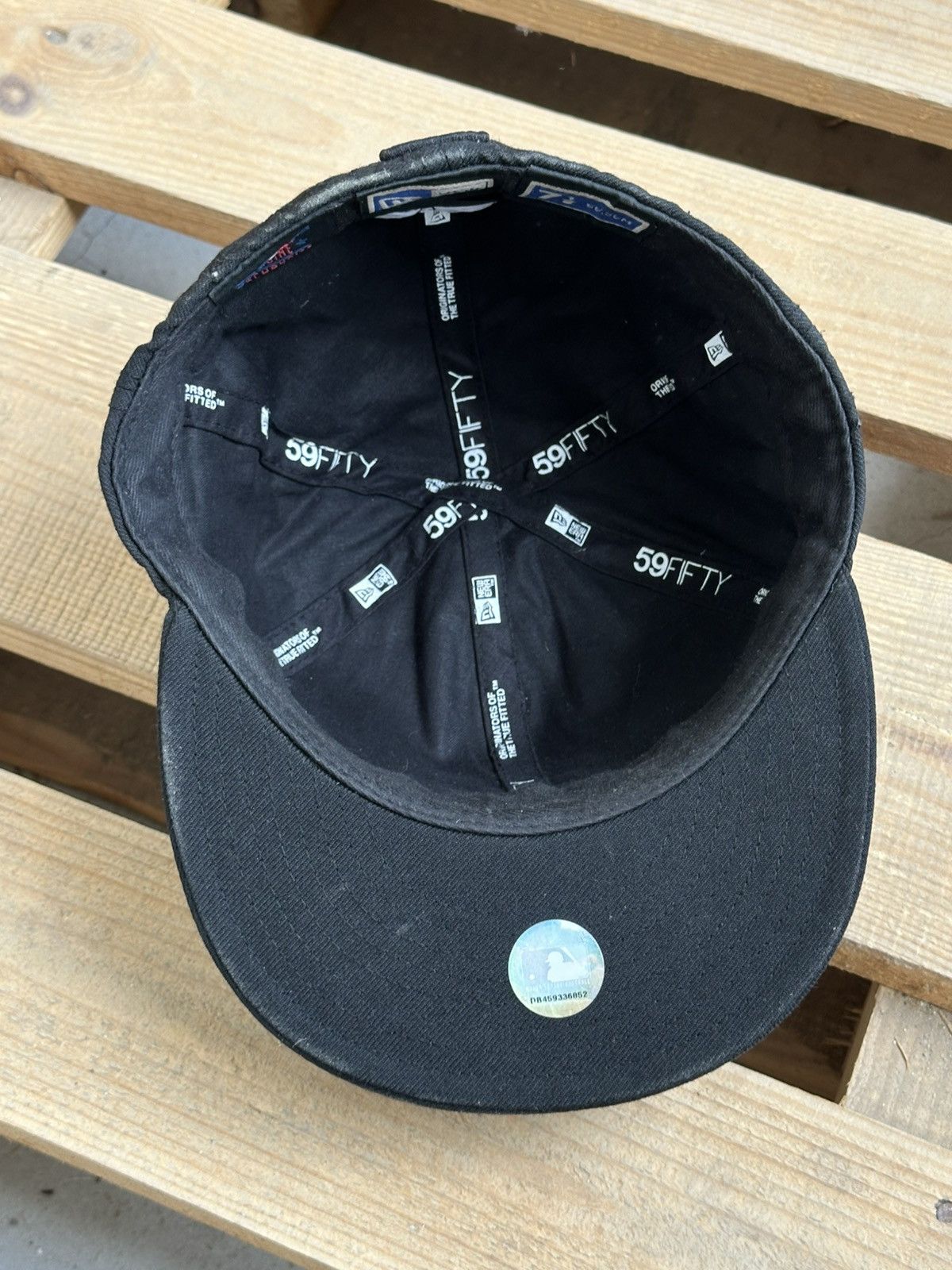 New Era New Era NYC Yankees Black Monogram Cap Size ONE SIZE - 6 Thumbnail