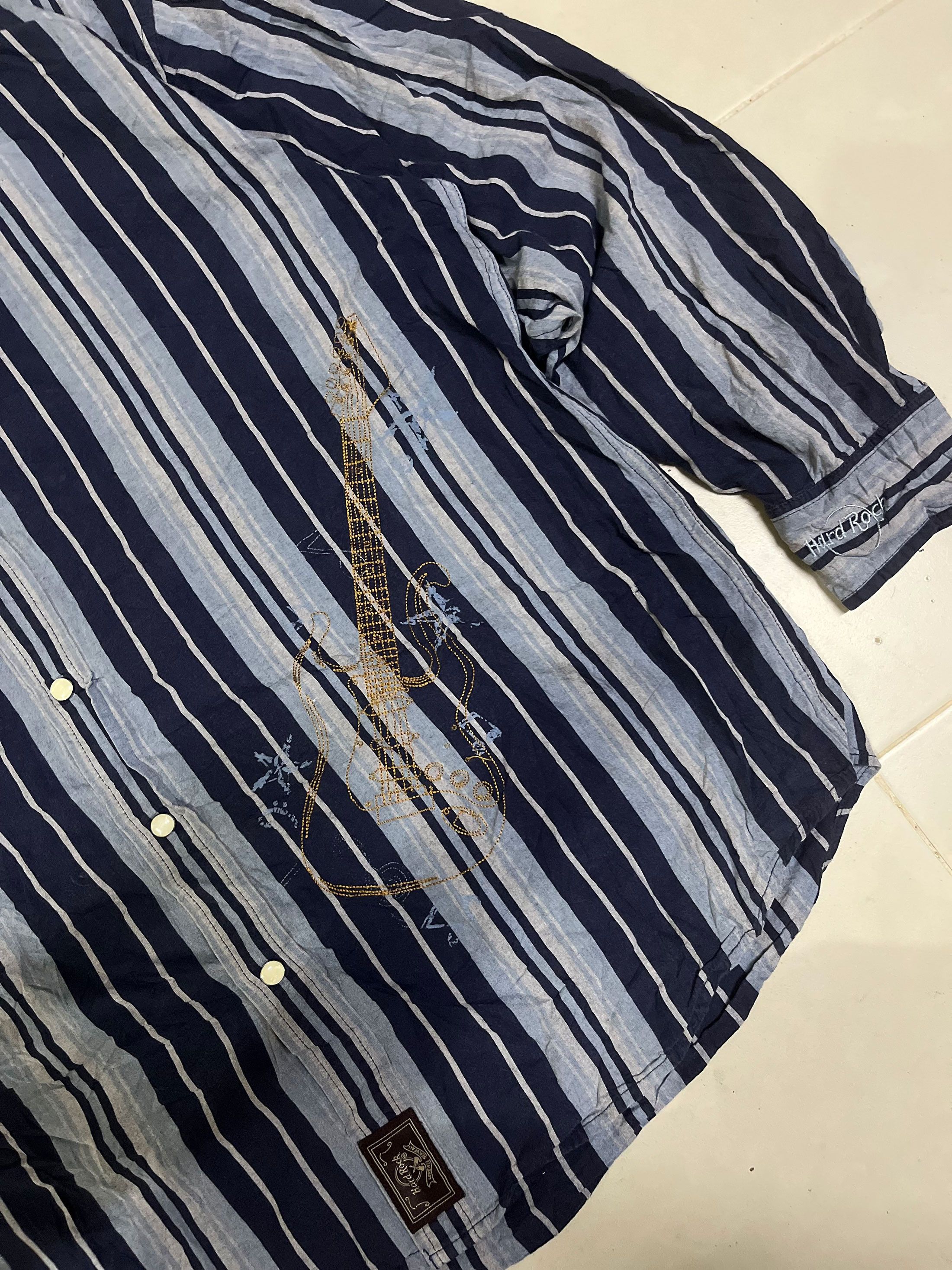 Hard Rock Cafe Hard Rock Cafe Pearl Snap Western Long Sleeve Shirt Size US M / EU 48-50 / 2 - 2 Thumbnail