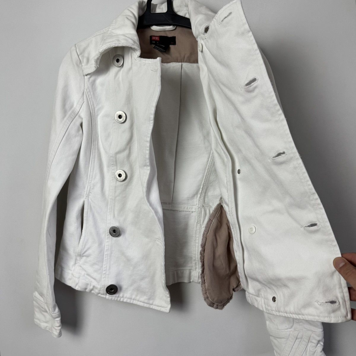 Diesel DIESEL Archive Double-Breasted Biker Peacoat Jacket Y2K Size S / US 4 / IT 40 - 16 Thumbnail