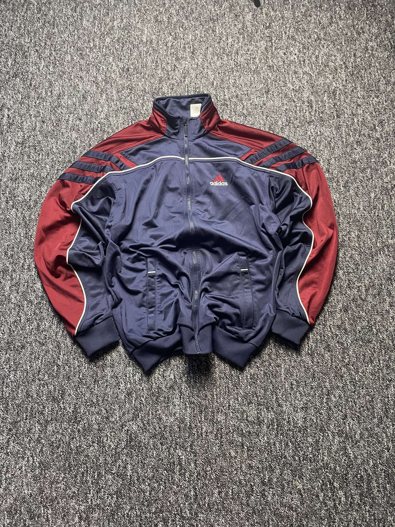 Adidas × Vintage Vintage retro zip-up sweatshirt tracksuit Adidas logo 90s Size US XL / EU 56 / 4 - 1 Thumbnail