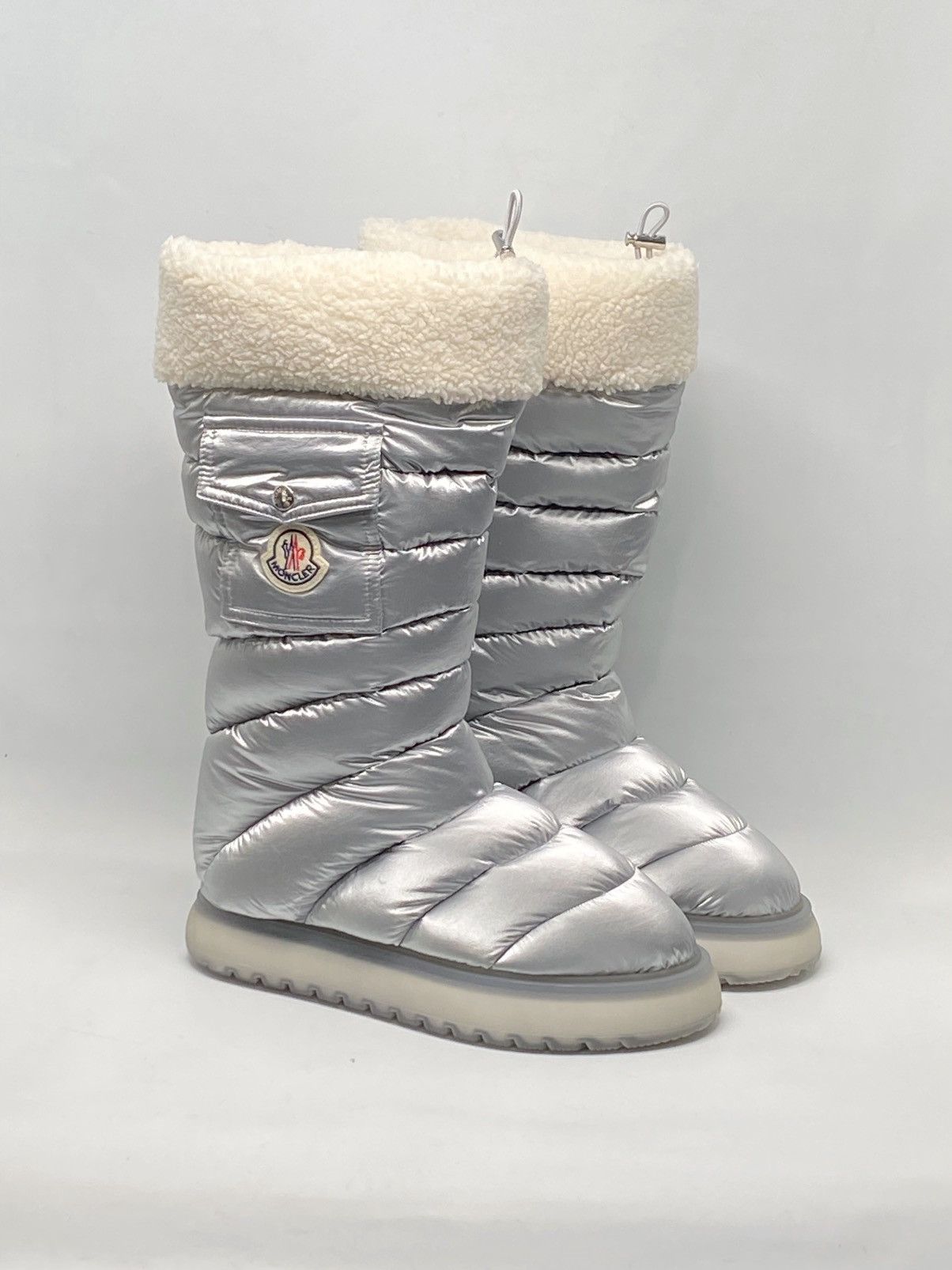 Moncler Moncler Gaia Pocket Faux Fur-Trim Snow Boots size 38 Size US 8 / IT 38 - 1 Thumbnail