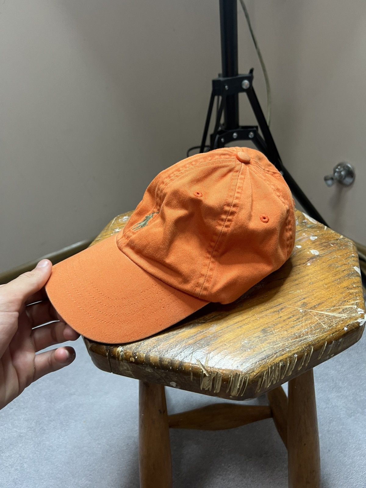 Polo Ralph Lauren Vintage Polo Ralph Lauren Orange Adjustable Cap Size ONE SIZE - 3 Thumbnail