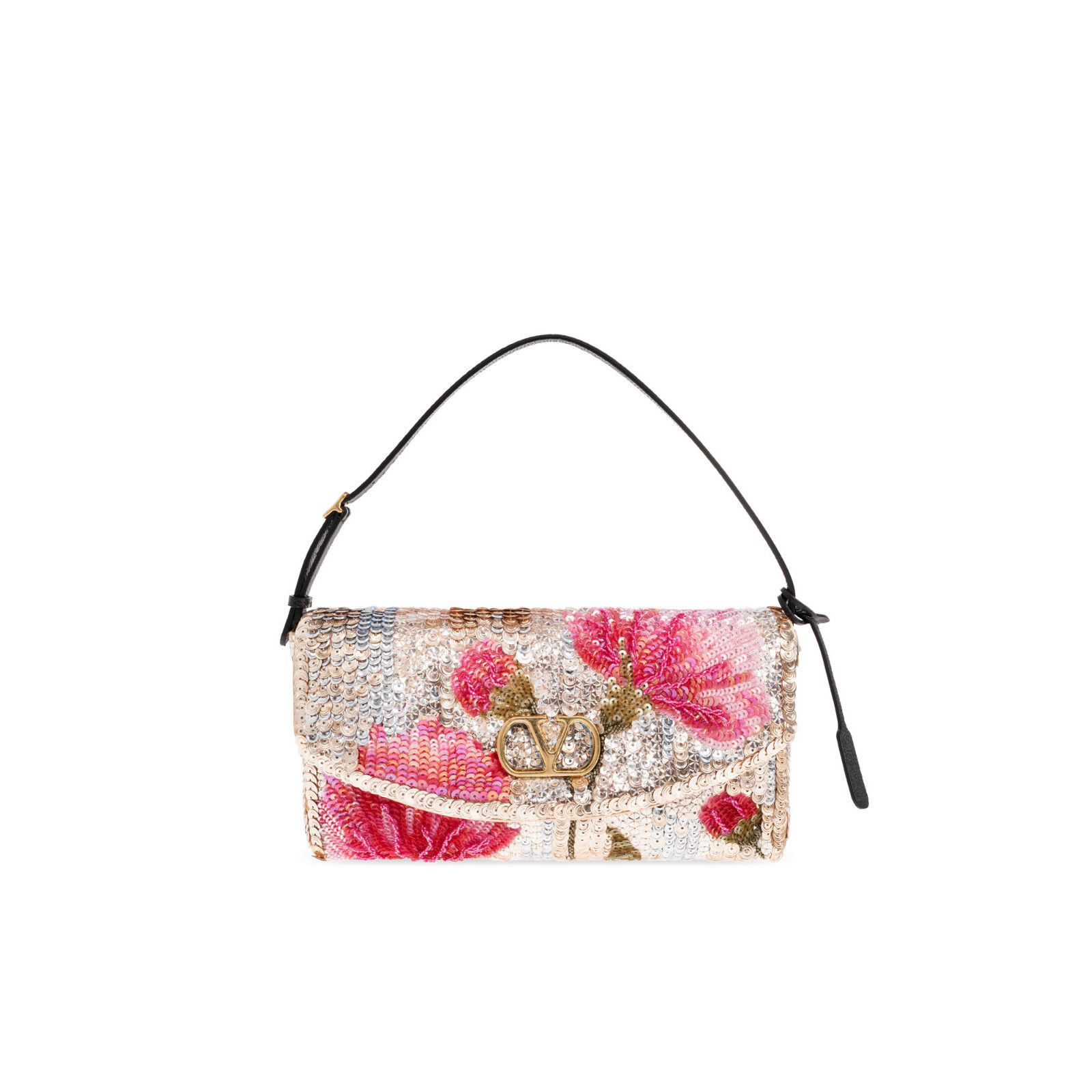 Valentino VALENTINO GARAVANI Silver Sequin Shoulder Bag New & Authenti Size ONE SIZE - 1 Thumbnail