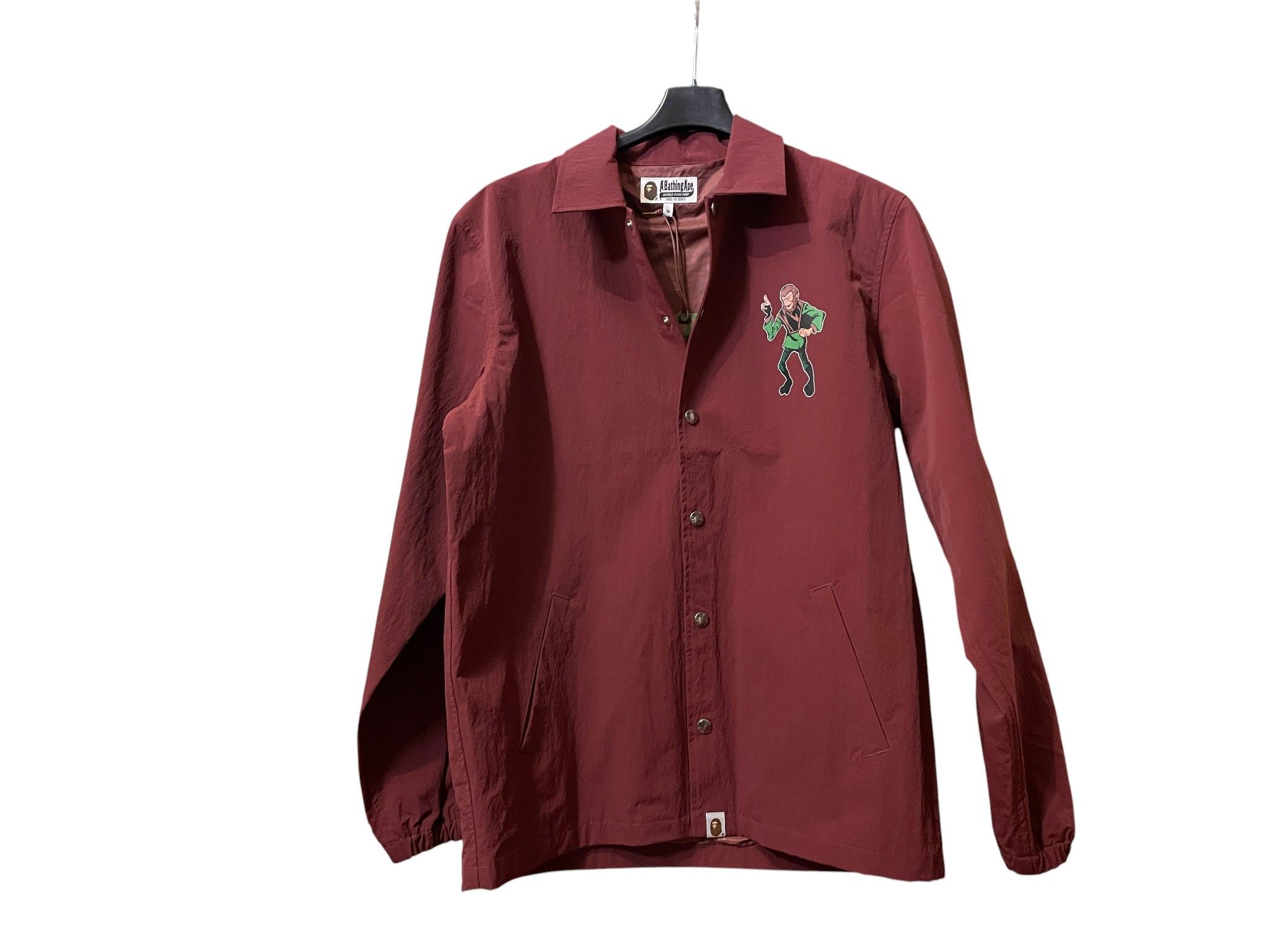 Bape A Bathing Ape (BAPE) Busy Works Coach Jacket – Burgundy Size US M / EU 48-50 / 2 - 1 Thumbnail