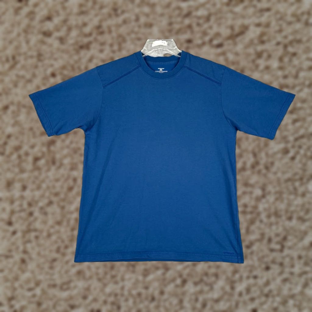 Patagonia Patagonia Shirt Men Medium Blue Short Sleeve Crew Neck Cotton Blend Size US M / EU 48-50 / 2 - 1 Thumbnail