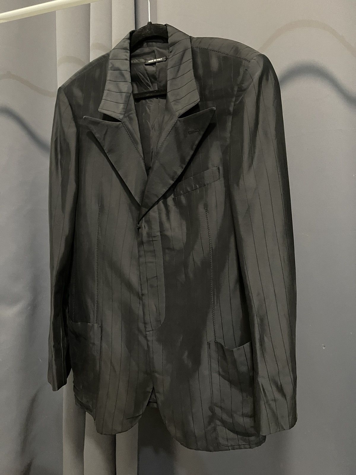 Giorgio Armani (SOLD)Giorgio Armani “Borgo 21” Black Pinstripe Blazer Size US M / EU 48-50 / 2 - 3 Thumbnail