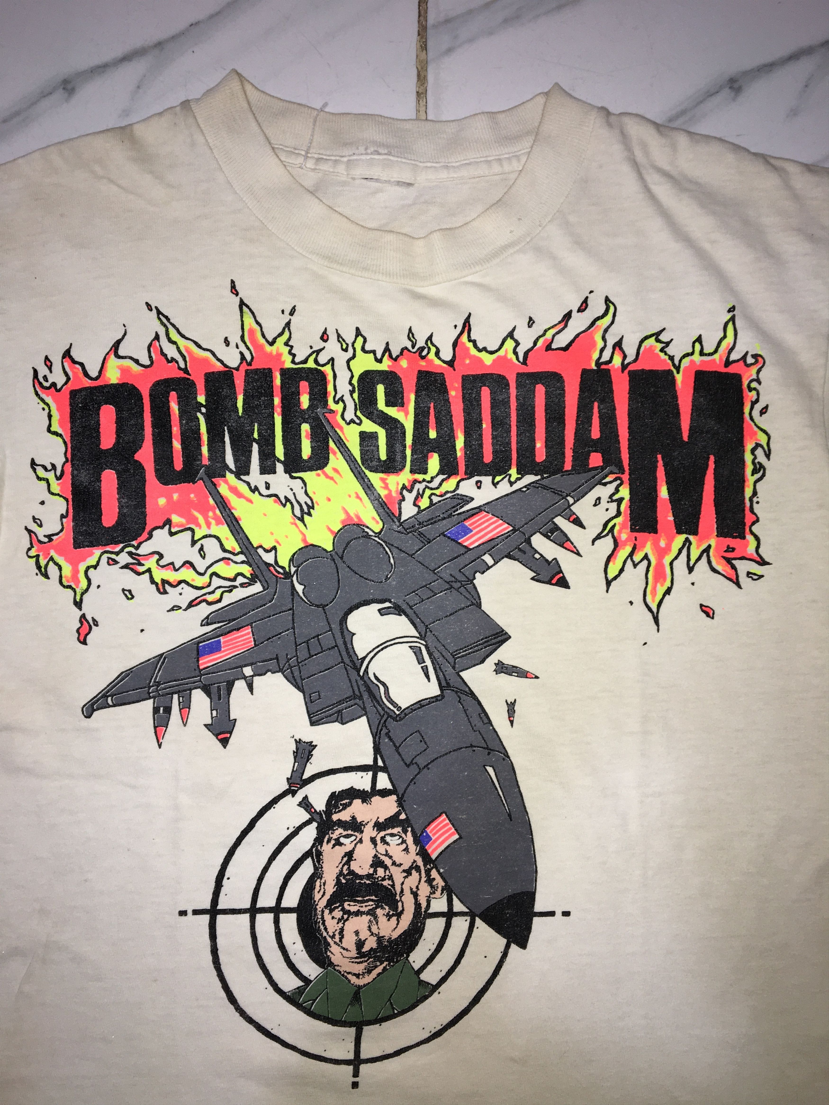 Vintage Vintage Bomb Saddam Tshirt Size US M / EU 48-50 / 2 - 2 Thumbnail