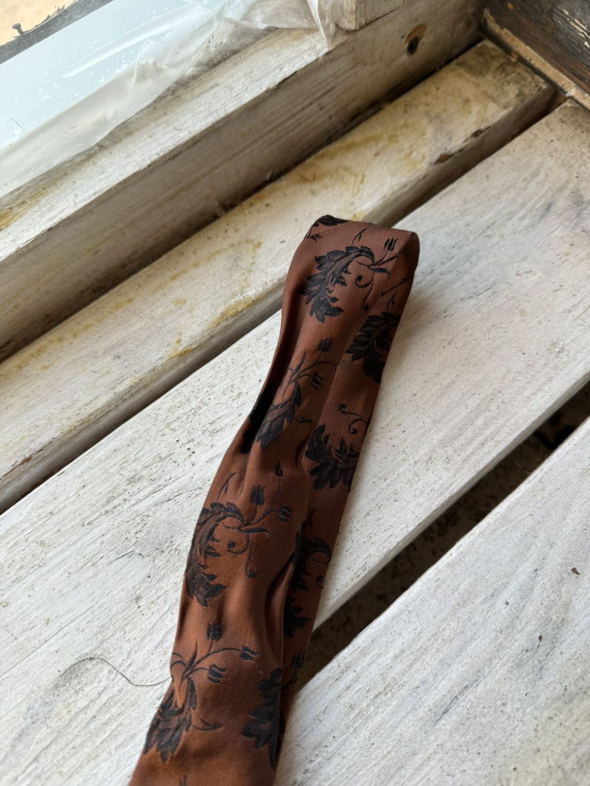 Designer × Hugo Boss 🚨RARE Hugo Boss Tie old money style Burgundy luxury monogram Size ONE SIZE - 7 Thumbnail