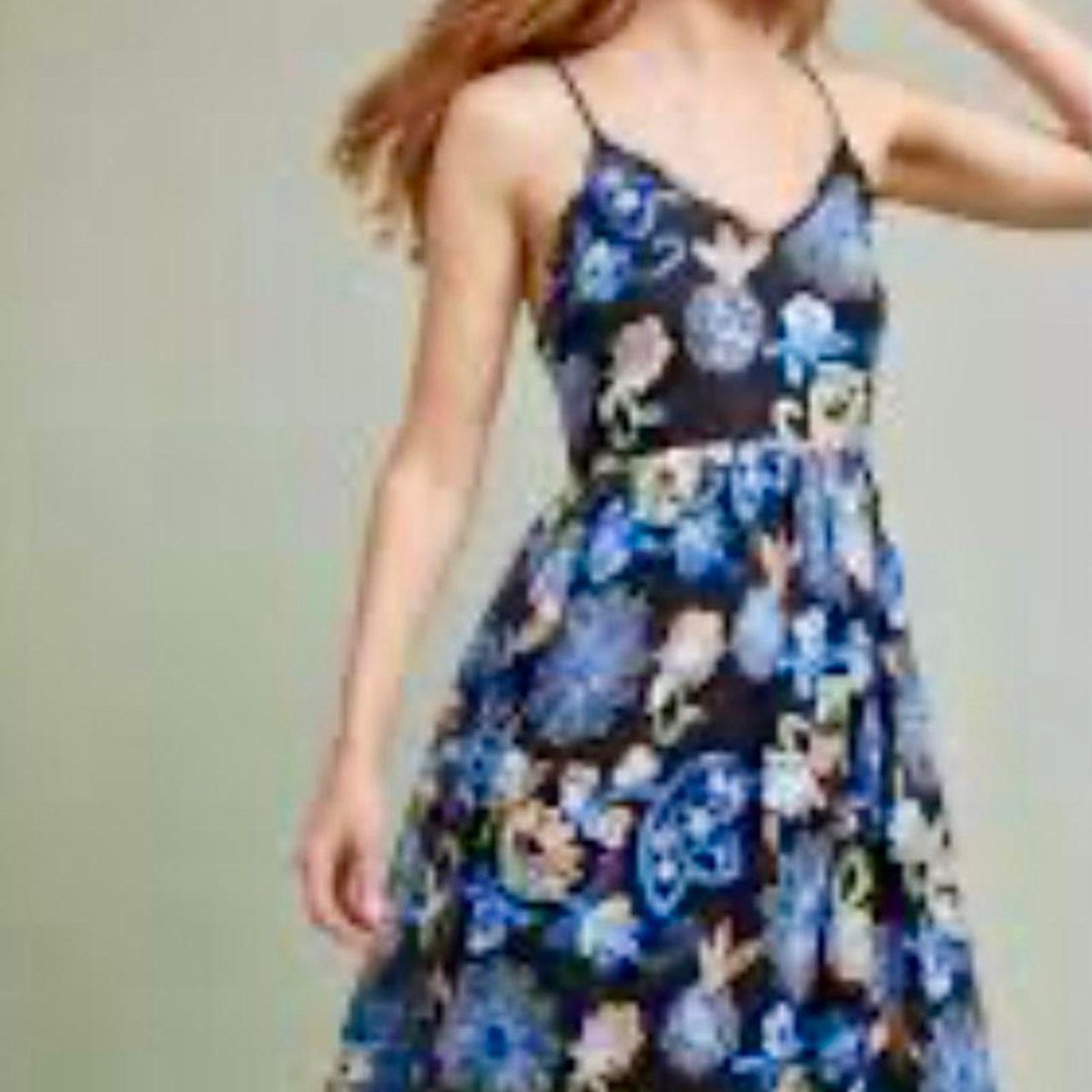 Anthropologie Middie - flower dress- Anthropologie designer Size XS / US 0-2 / IT 36-38 - 1 Thumbnail