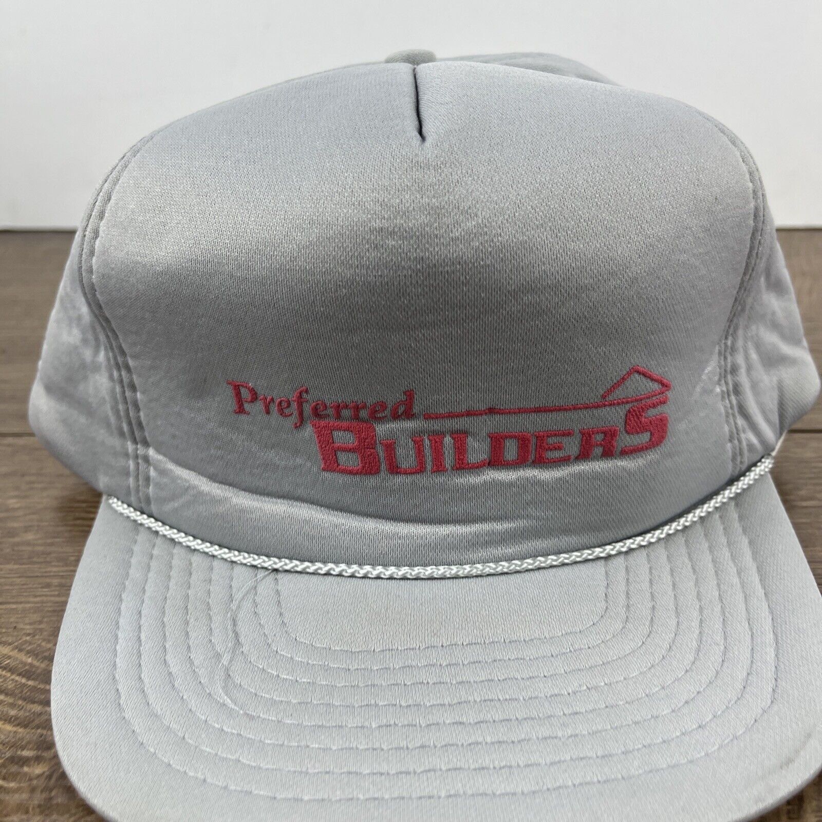 Other Preferred Builders Hat Gray Snapback Hat Adjustable Adult Si Size ONE SIZE - 8 Thumbnail