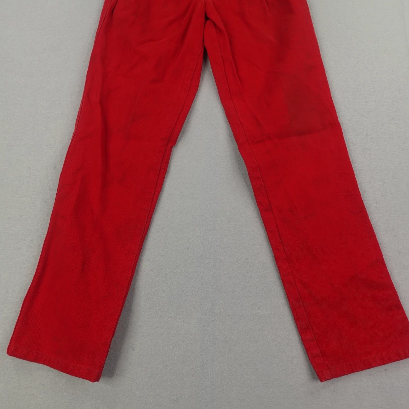 Vintage VINTAGE Rockies Women's Denim Jeans 29 Red Cowboy Southwestern High Waist Straight Fit Medium Wash Retro US Size 29" - 3 Thumbnail