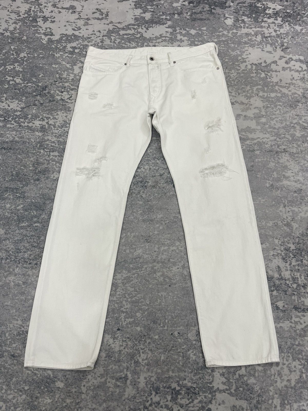 Diesel Diesel Industries Buster Fly Button Distressed Denim s12 Size US 36 / EU 52 - 1 Thumbnail