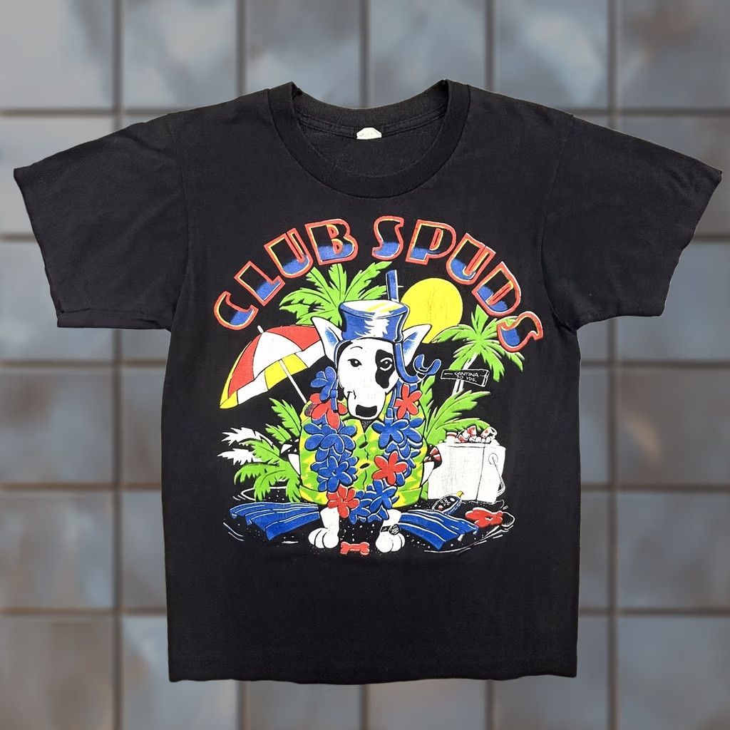 Vintage VINTAGE Bud Light Shirt Mens Small Black Club Spuds MacKenzie Hawaiian 80s USA Shirt Size US S / EU 44-46 / 1 - 1 Thumbnail
