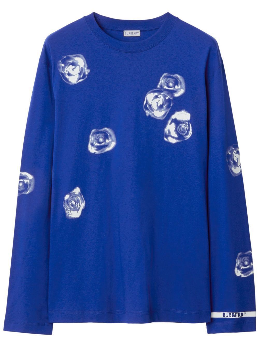 image of Burberry London England Long Sleeve T-Shirt Size XL in Blue, Men's