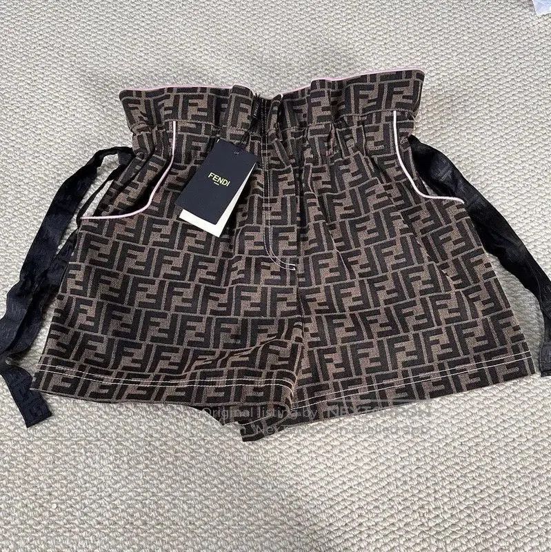 Fendi Fendi Brown Denim Shorts for Women . Size 28" / US 6 / IT 42 - 1 Thumbnail