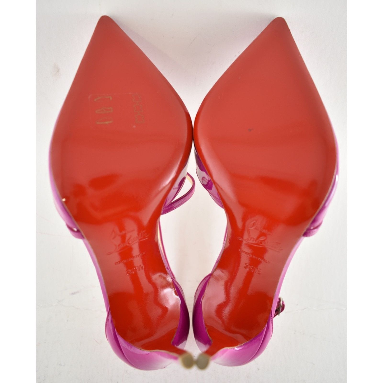 Christian Louboutin Christian Louboutin Cross Blake 100 Patent Indian Rose Size US 6.5 / IT 36.5 - 11 Thumbnail