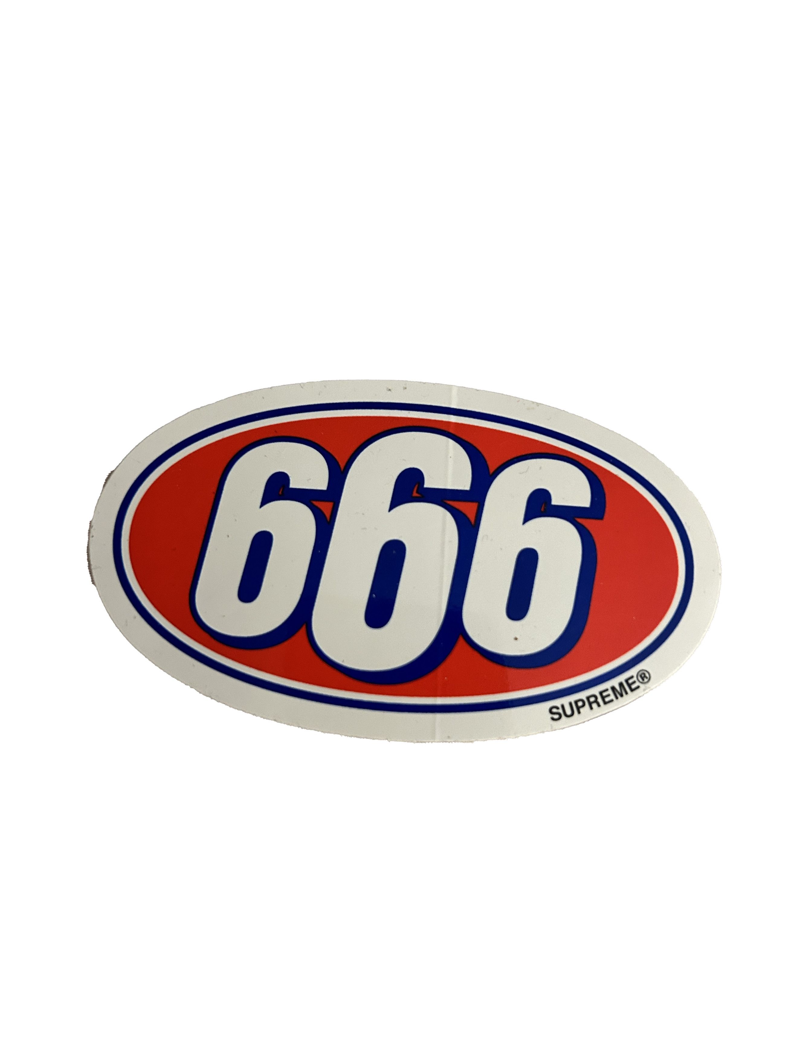 Supreme 666 sticker sales