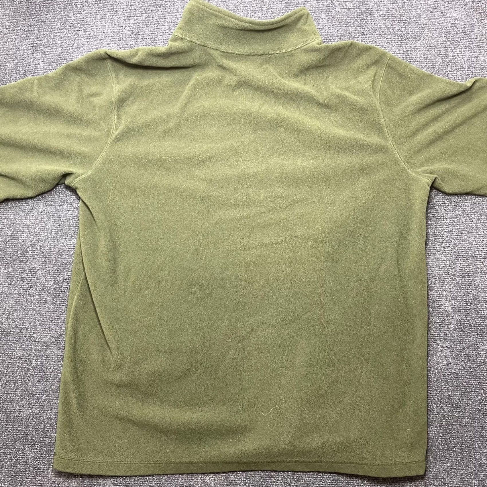 Eddie Bauer Eddie Bauer Mens XLT Green 1/4 Zip Fleece Mock Neck Pullover Outdoor Top Shirt Size US XL / EU 56 / 4 - 3 Thumbnail