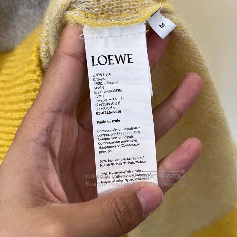 Loewe Loewe Yellow Embroidered Logo Knit Jacket Size M / US 6-8 / IT 42-44 - 7 Thumbnail