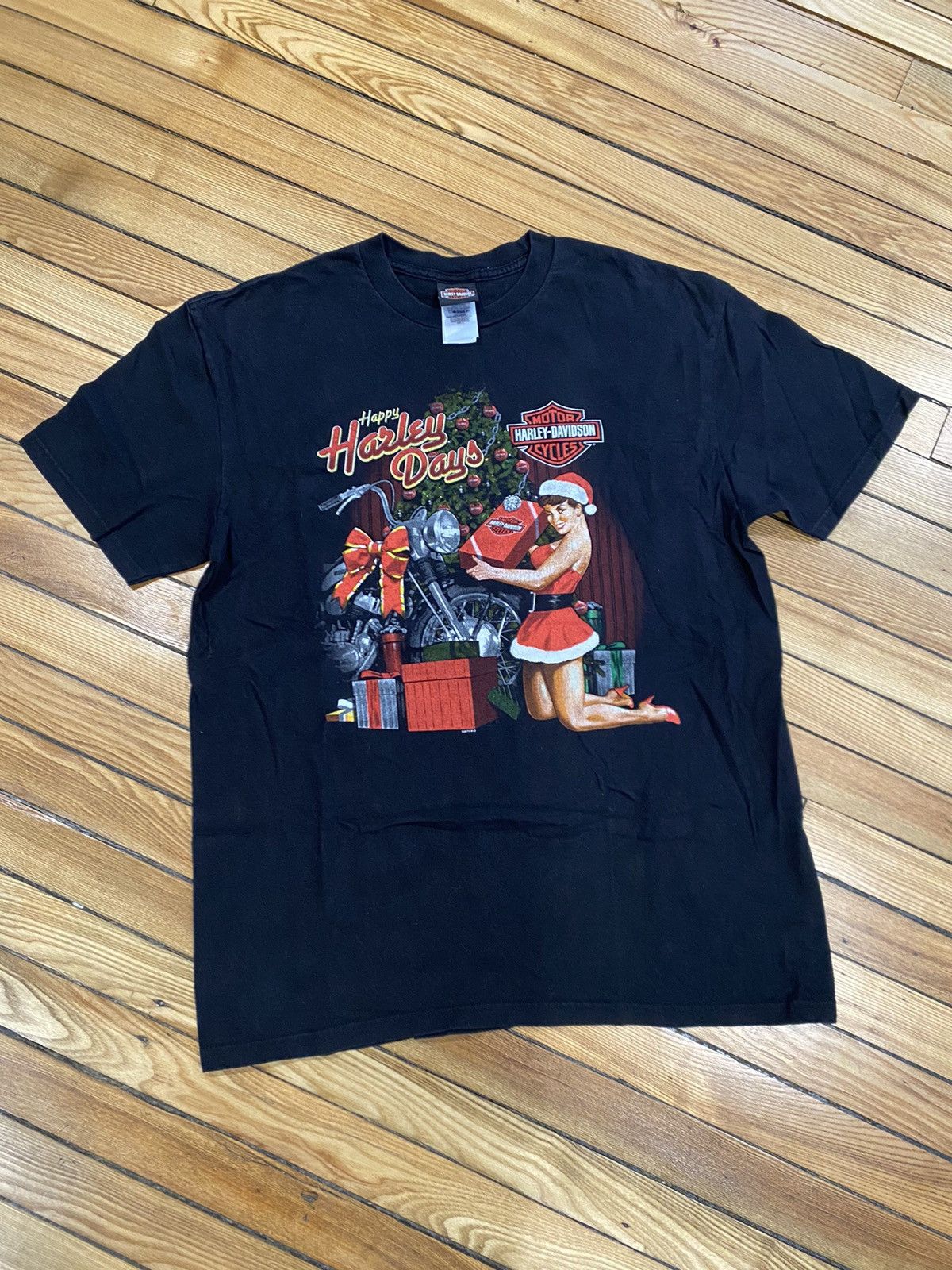 Harley Davidson × Vintage HD Christmas t shirt Atlanta GA XL Size US XL / EU 56 / 4 - 1 Thumbnail