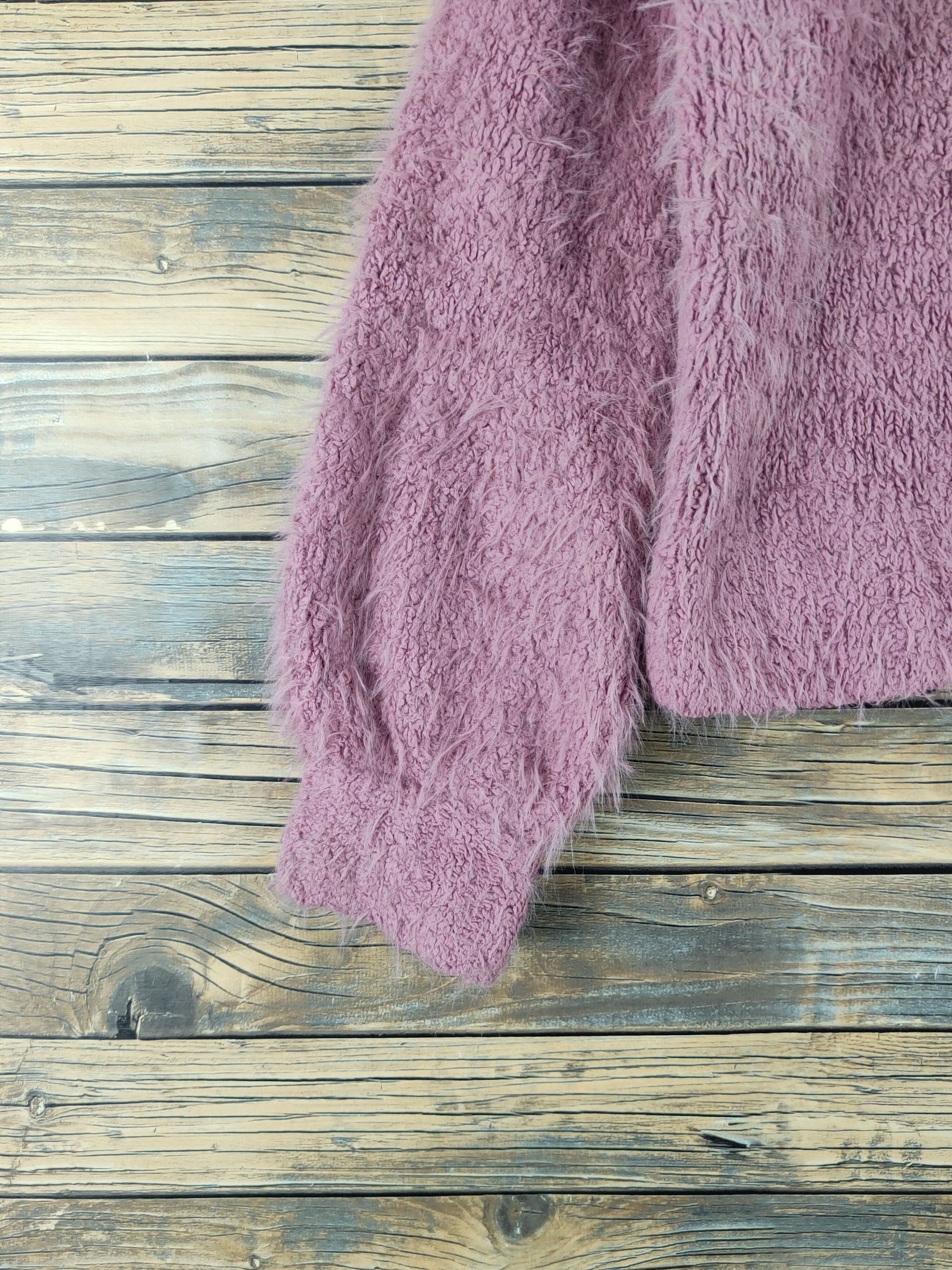 Vintage Urbanity Purple Shag Shaggy Fur Mohair Knitwear #W2127 Size M / US 6-8 / IT 42-44 - 4 Thumbnail