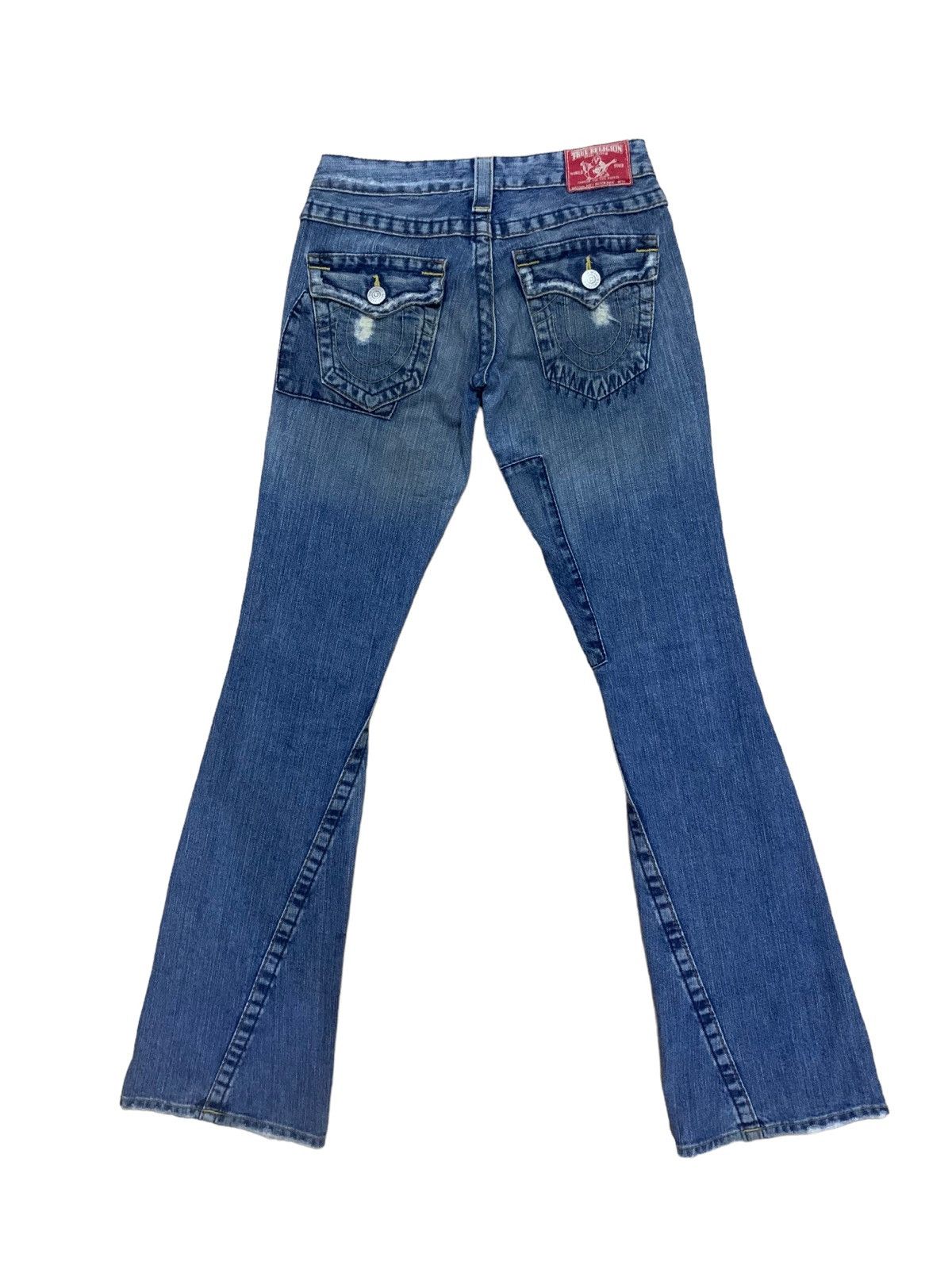 Beauty Beast × If Six Was Nine × True Religion 🔥Flare🔥 Vintage True Religion Section Joey Patches Jeans Size 26" / US 2 / IT 38 - 2 Thumbnail