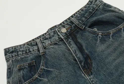 VIBE American retro casual loose versatile washed scimitar jeans Size US 32 / EU 48 - 4 Thumbnail