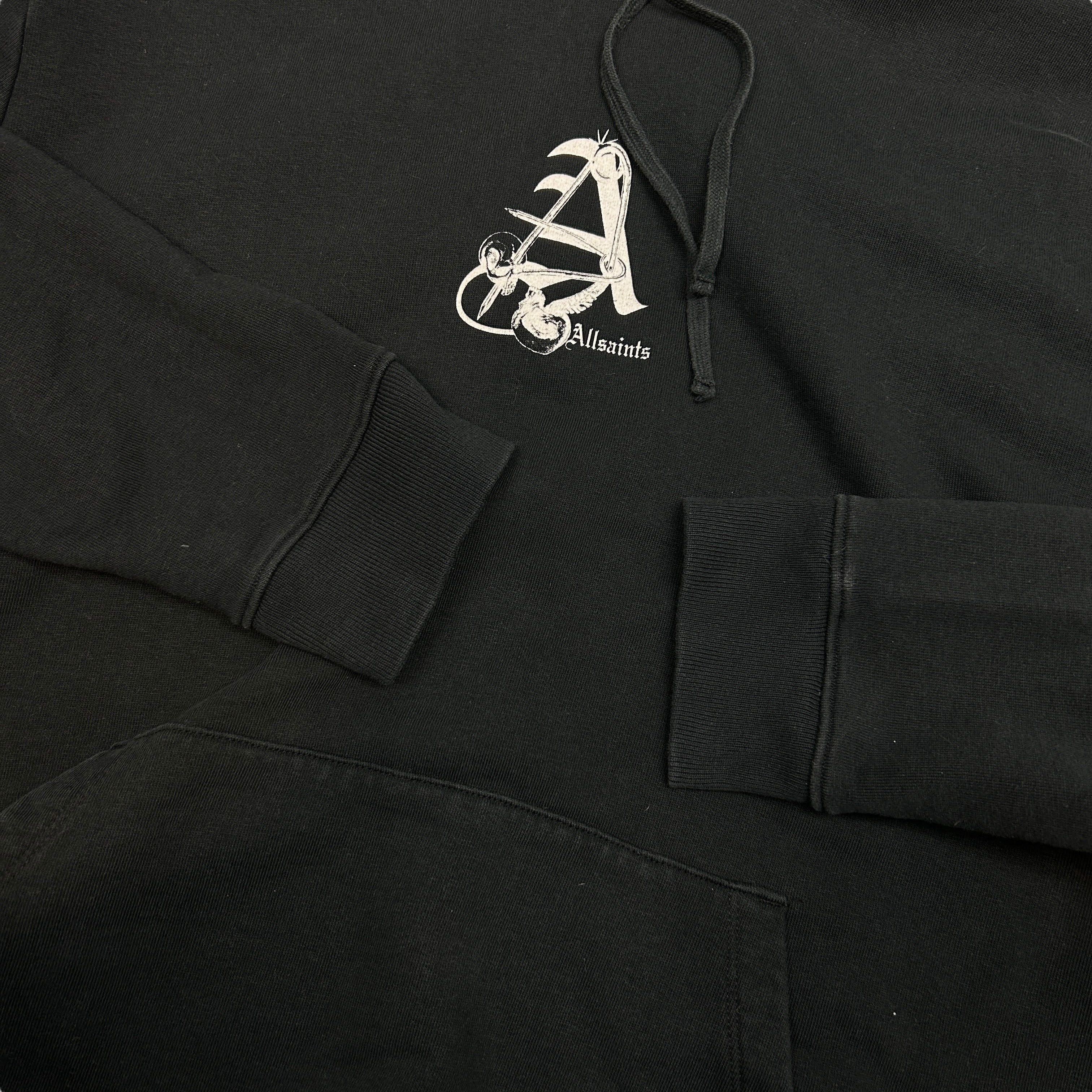 Allsaints Allsaints Chunky Heavy Oversized Pinup Hoodie Black XL Size US XL / EU 56 / 4 - 4 Thumbnail