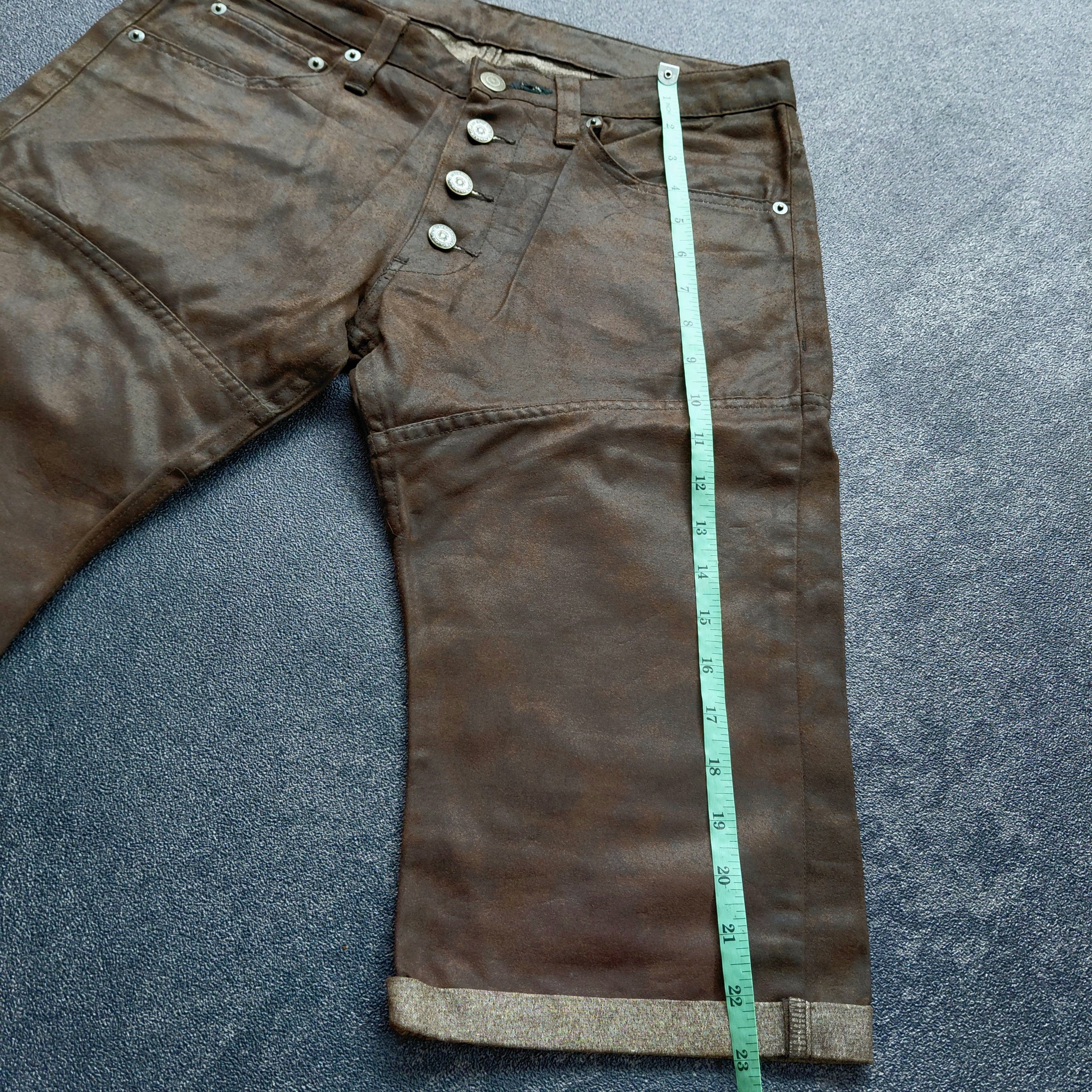 Tornado Mart Tornado Mart Botton Fly Pleated Knee Short Pants Size US 31 - 9 Thumbnail