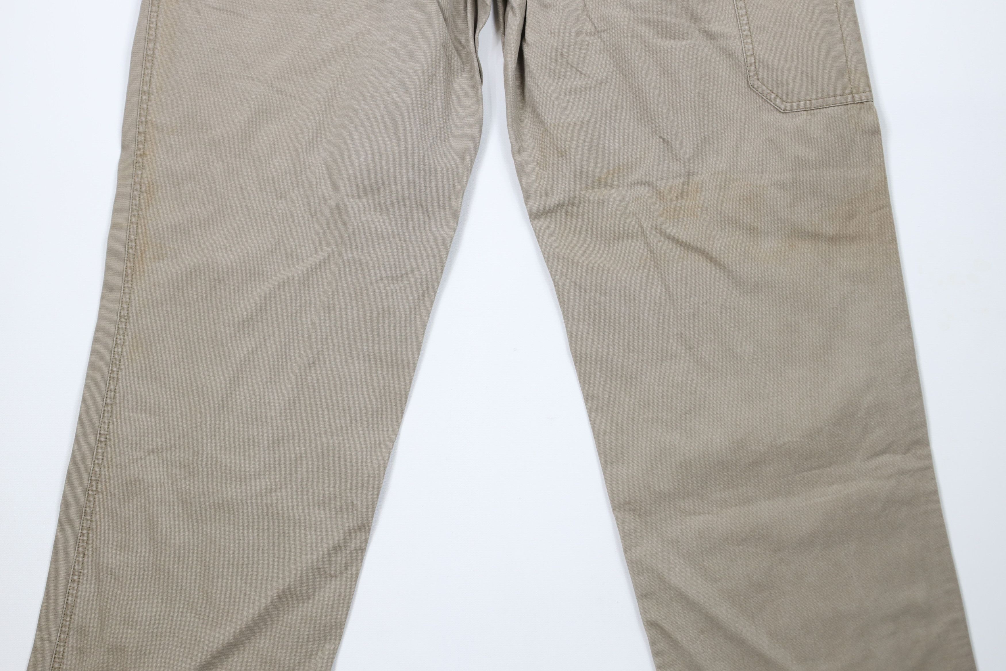 Columbia × Vintage Vintage Columbia Spell Out Canvas Wide Leg Pants Beige Size US 36 / EU 52 - 13 Thumbnail