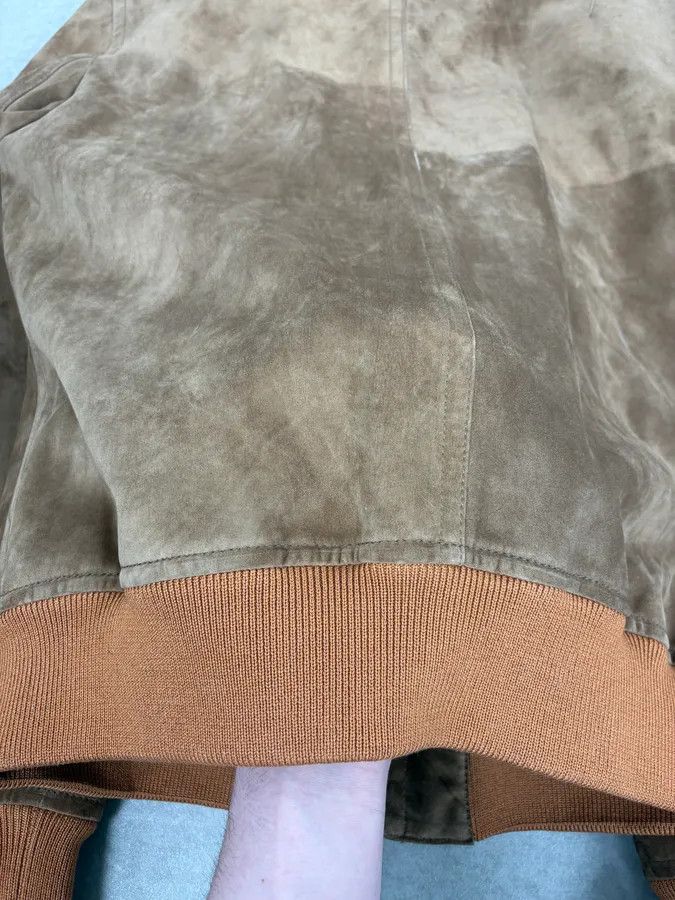 Gucci 2000s Gucci Brown Suede Leather Bomber Jacket Size US L / EU 52-54 / 3 - 11 Thumbnail