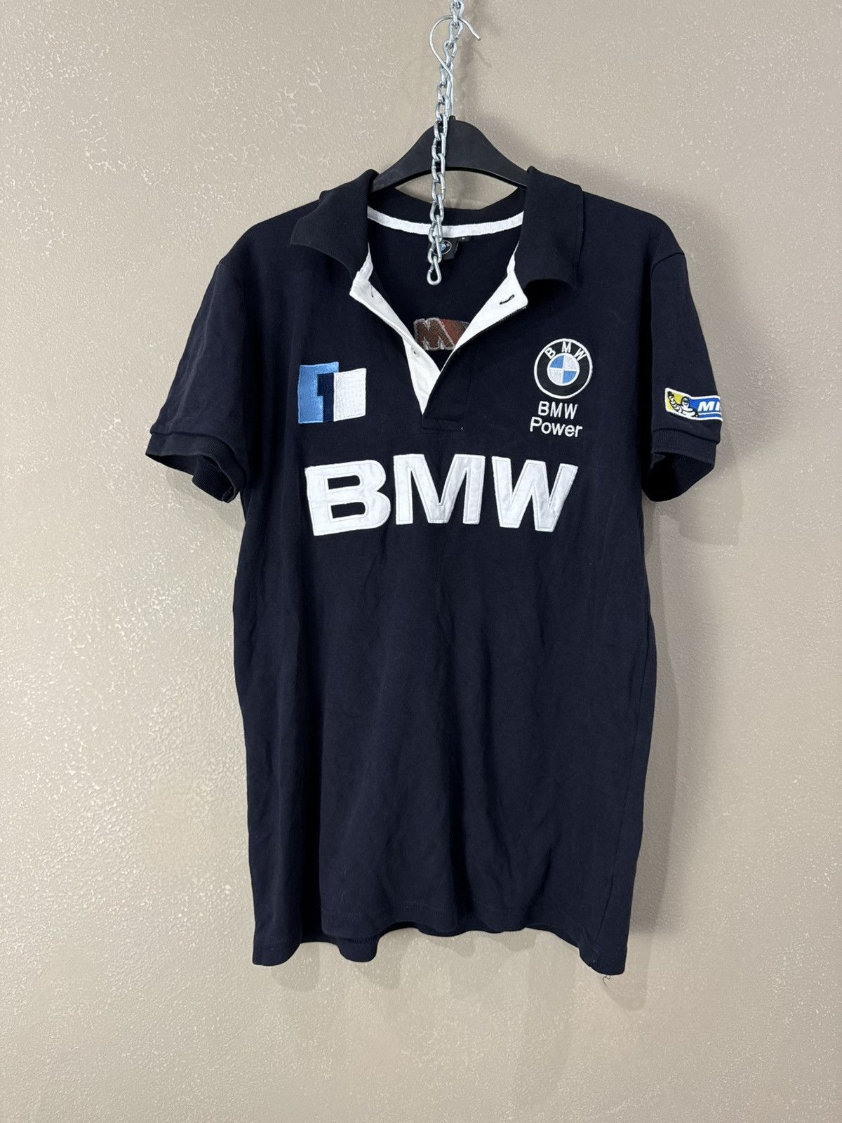 BMW Vintage BMW polo big logo size L rare Size US L / EU 52-54 / 3 - 1 Thumbnail