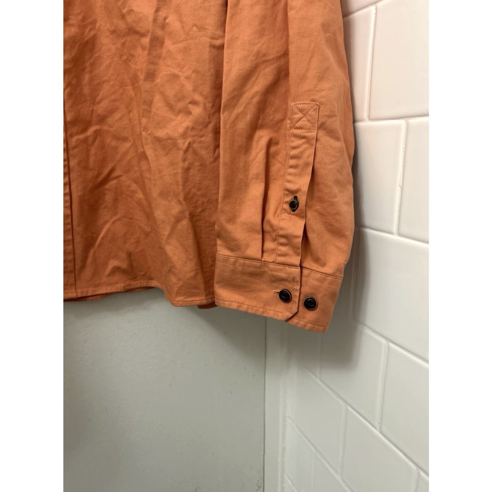 Vintage LL Bean Twill Shirt Mens 2XL Orange Button-Up L/S Casual Modern Fit Beanflex Pocketed - Mens Size US XXL / EU 58 / 5 - 7 Thumbnail