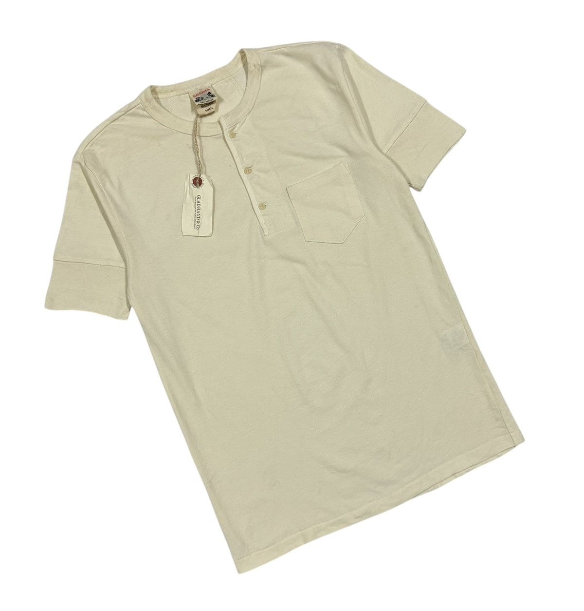 Sugar Cane Nwt🔥Glad Hand & Co Us Miliatary Henley Neck Tee Made In Usa Size US S / EU 44-46 / 1 - 8 Thumbnail