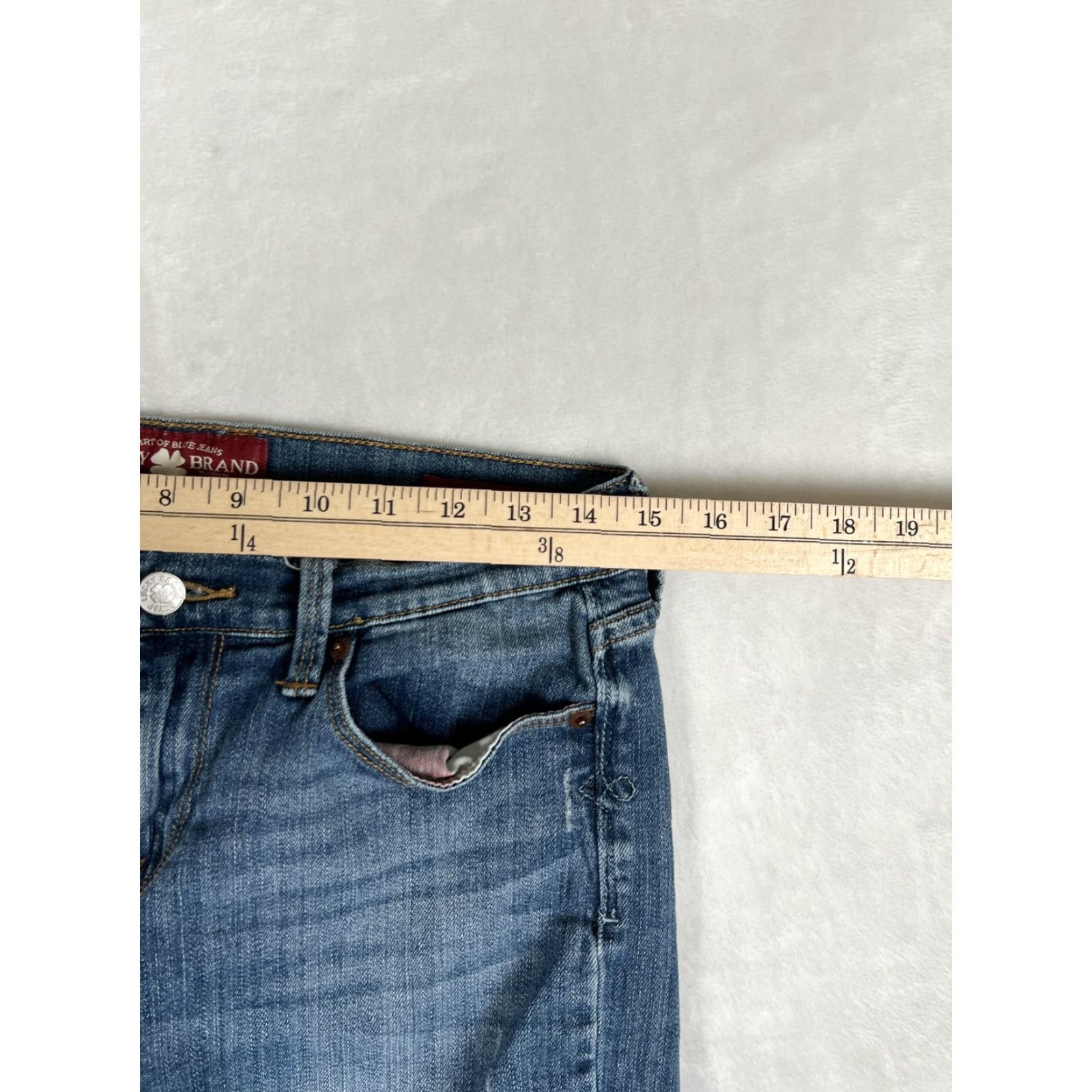 Lucky Brand Lucky Brand Jeans Womens 8 29 Blue Sofia Straight Denim Medium Wash Mid Rise Size 30" / US 8 / IT 44 - 7 Thumbnail