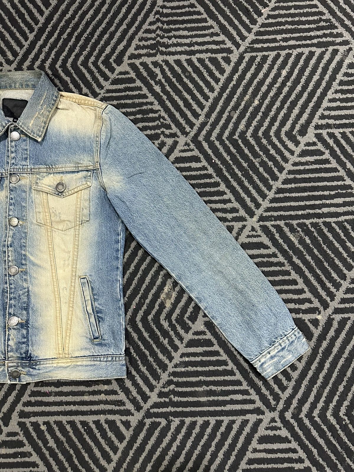 Vintage Vintage DESIGNWORK Acidwash Style Buttoned Denim Jacket Size US S / EU 44-46 / 1 - 3 Thumbnail
