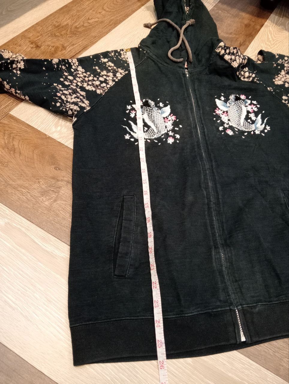 Japanese Brand JAPANESE CLASSIC SCRIPT SUKAJAN SUGOI FISH EMBROIDERY HOODIE Size US M / EU 48-50 / 2 - 15 Thumbnail