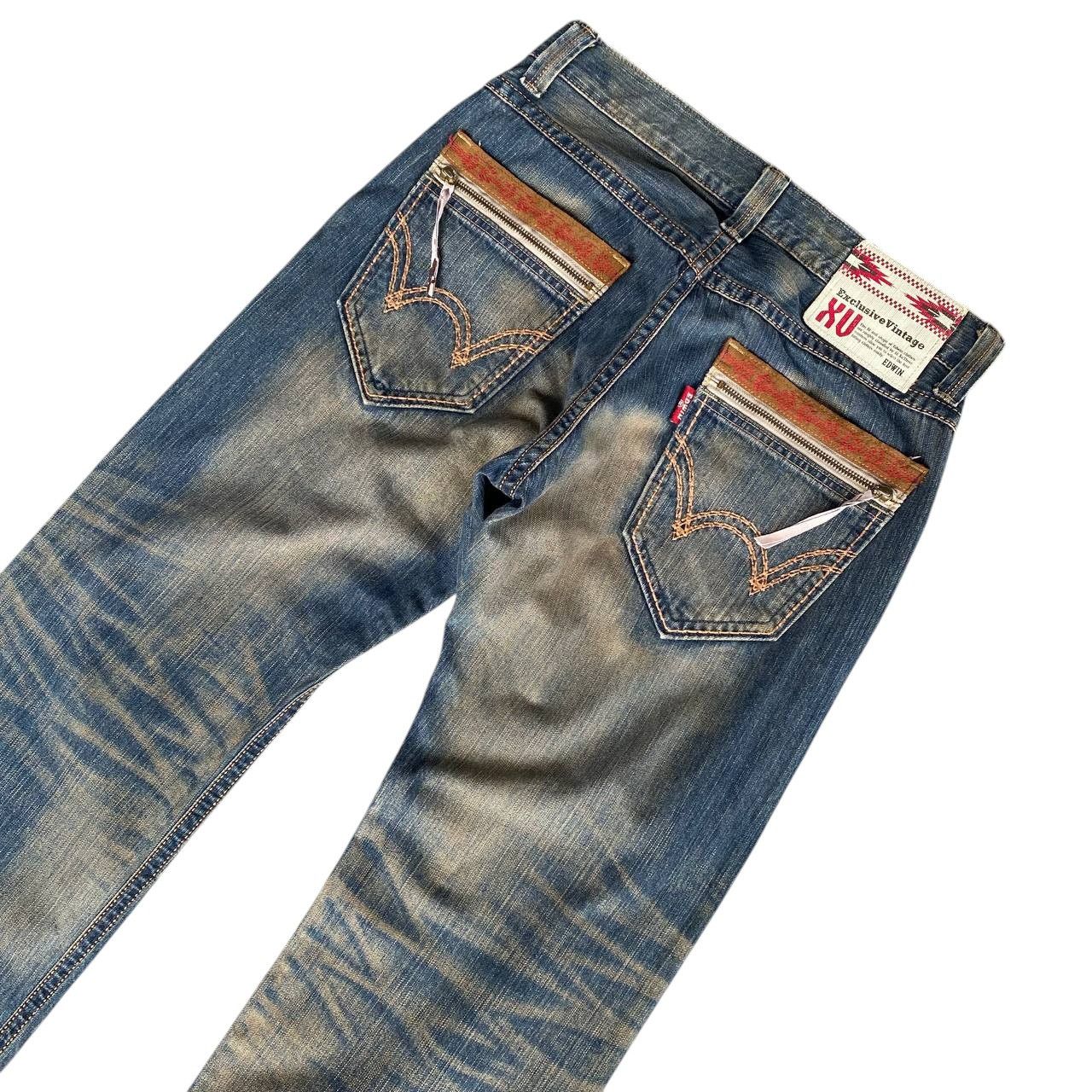 Edwin × Vintage RARE EDWIN EXCLUSIVE VINTAGE RUSTY MUDWASH DENIM W32X31 Size US 32 / EU 48 - 11 Thumbnail